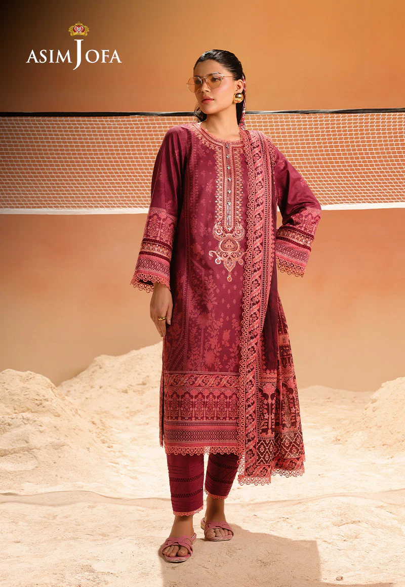 Rhapsody By Asim Jofa Unstitched 2 Piece Summer Suit Ajubu-15 - Image 8