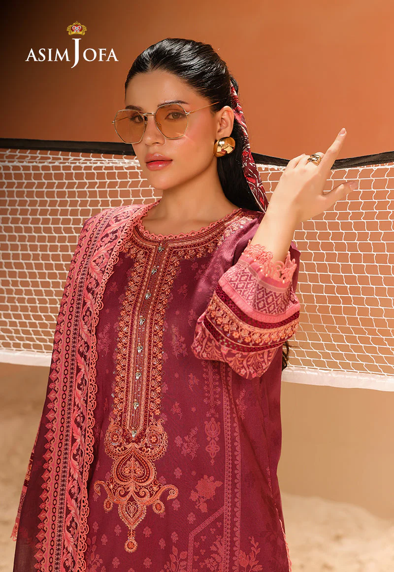 Rhapsody By Asim Jofa Unstitched 2 Piece Summer Suit Ajubu-15 - Image 9