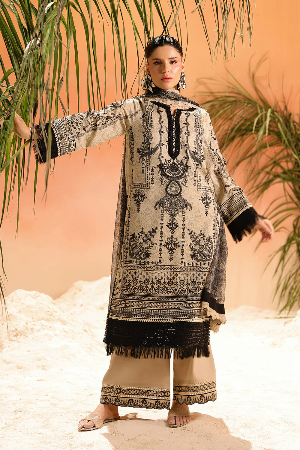 Rhapsody By Asim Jofa Unstitched 2 Piece Summer Suit Ajubu-18 - Image 12
