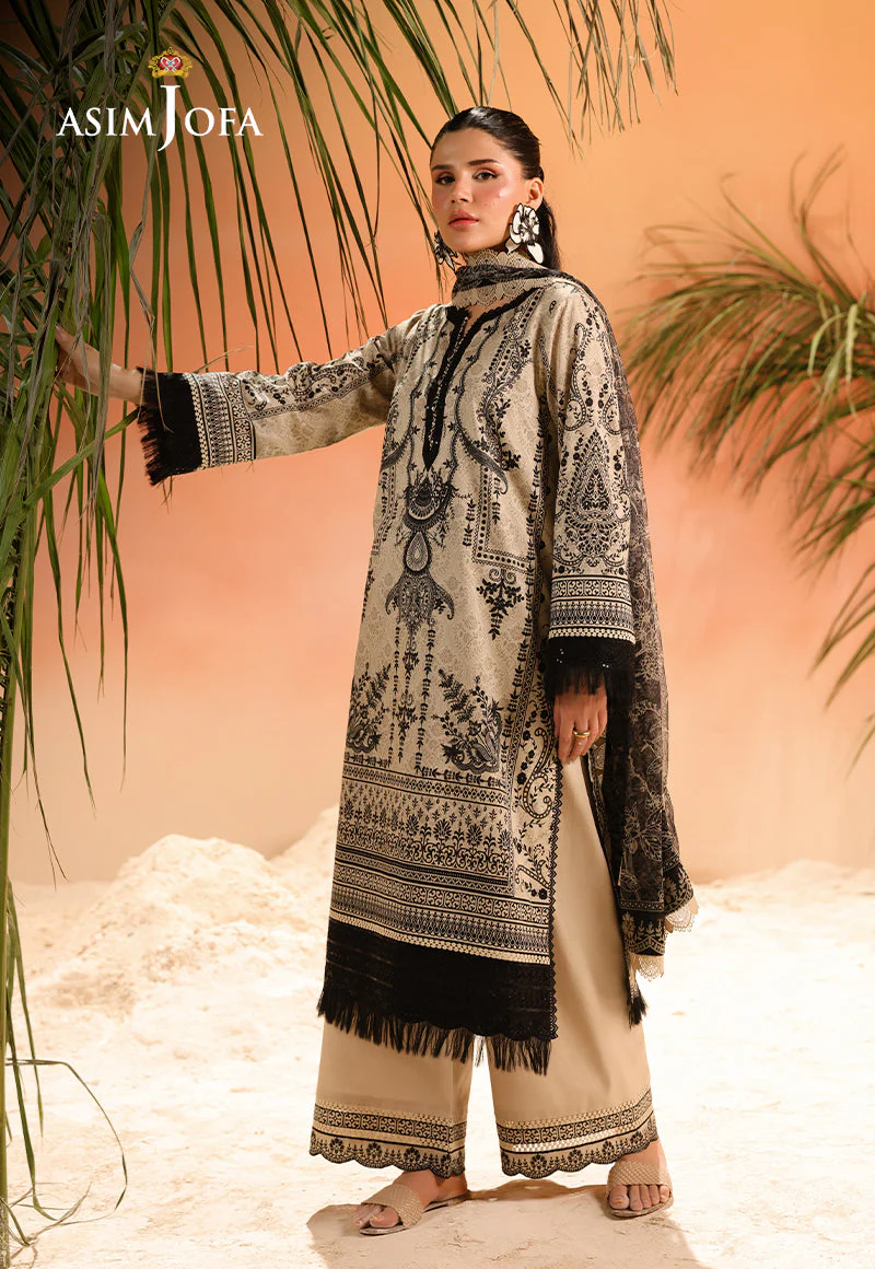 Rhapsody By Asim Jofa Unstitched 2 Piece Summer Suit Ajubu-18 - Image 8