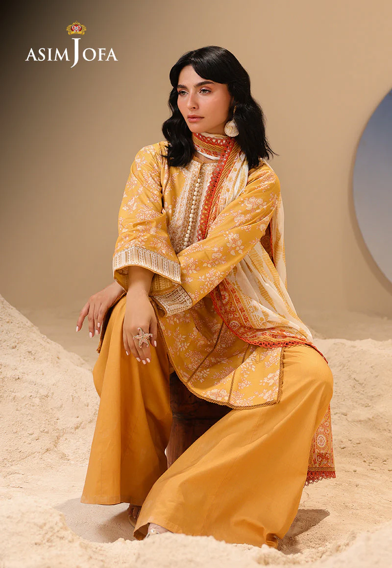 Rhapsody By Asim Jofa Unstitched 3 Piece Summer Suit Ajubu-22 - Image 5