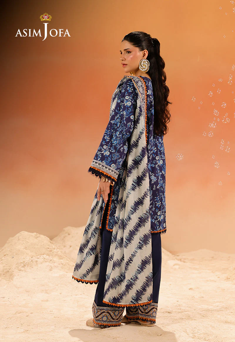 Rhapsody By Asim Jofa Unstitched 3 Piece Summer Suit Ajubu-23 - Image 7