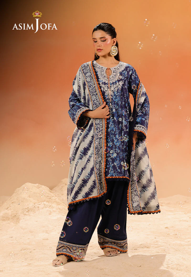 Rhapsody By Asim Jofa Unstitched 3 Piece Summer Suit Ajubu-23 - Image 8
