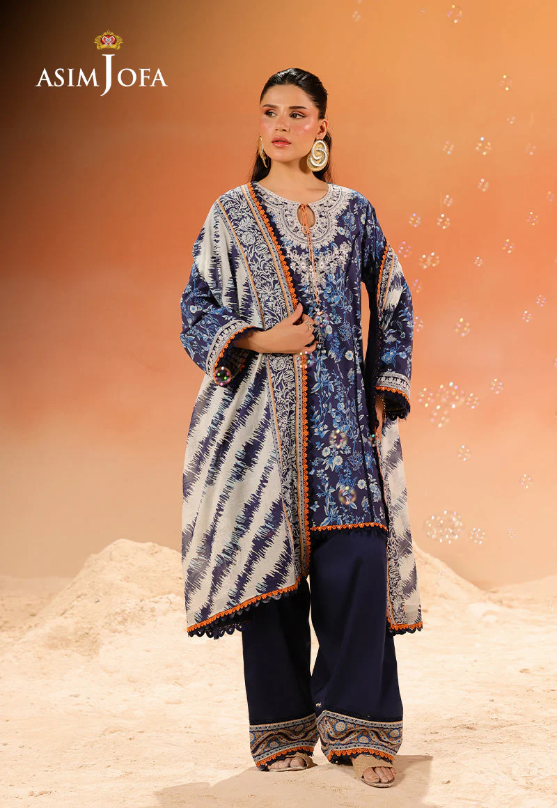 Rhapsody By Asim Jofa Unstitched 3 Piece Summer Suit Ajubu-23 - Image 9