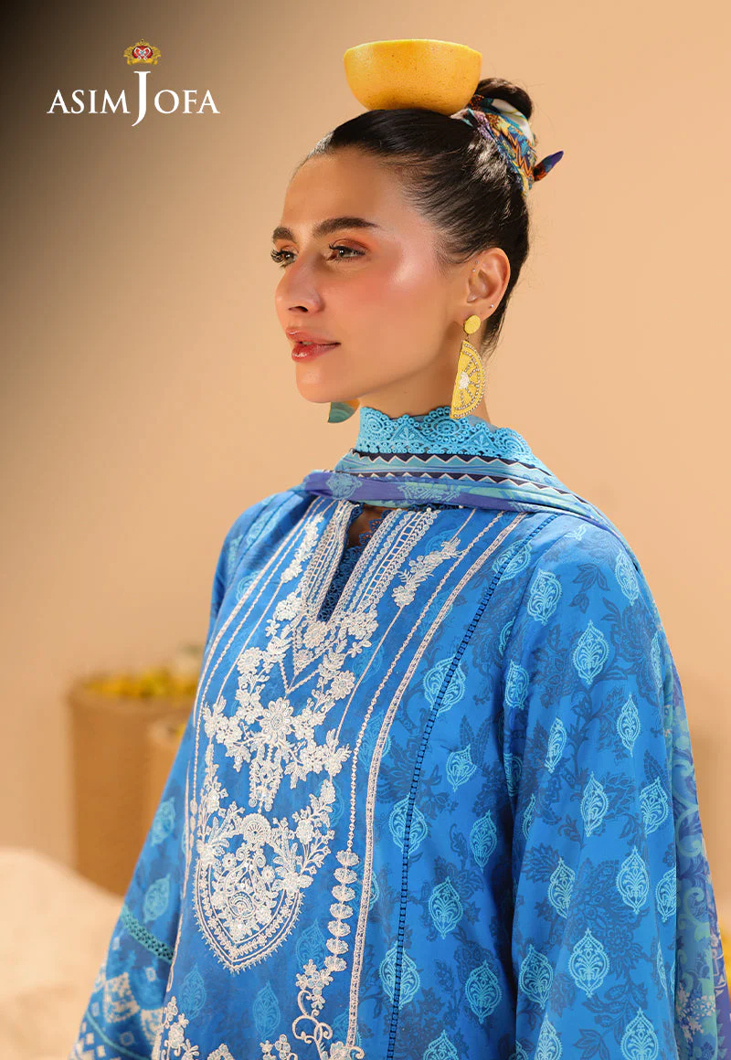 Rhapsody By Asim Jofa Unstitched 3 Piece Summer Suit Ajubu-24 - Image 5