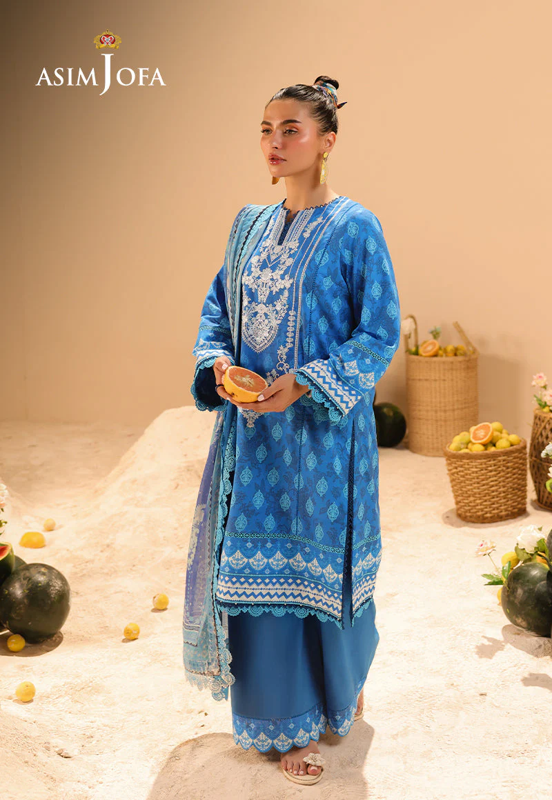Rhapsody By Asim Jofa Unstitched 3 Piece Summer Suit Ajubu-24 - Image 9