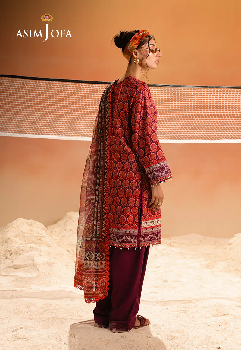 Rhapsody By Asim Jofa Unstitched 3 Piece Summer Suit Ajubu-26 - Image 2