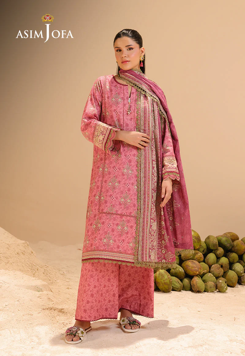 Rhapsody By Asim Jofa Unstitched 3 Piece Summer Suit Ajubu-28