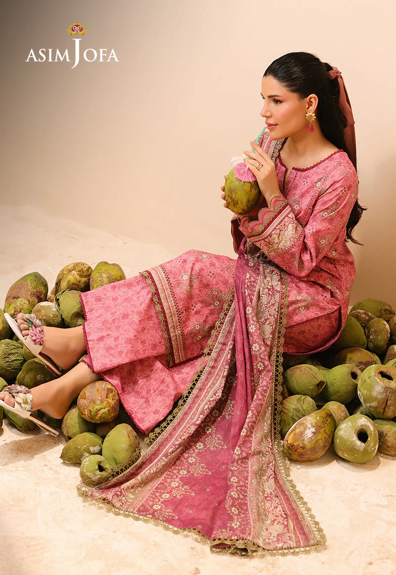 Rhapsody By Asim Jofa Unstitched 3 Piece Summer Suit Ajubu-28 - Image 4