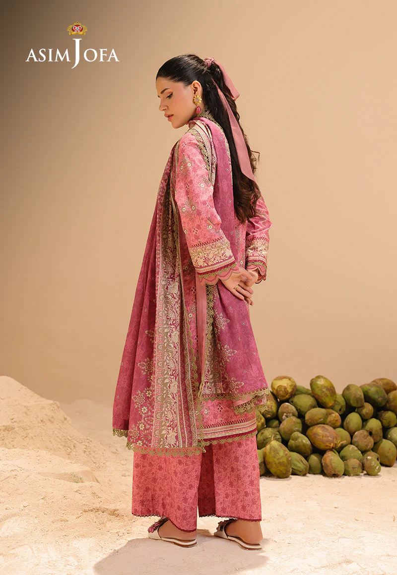 Rhapsody By Asim Jofa Unstitched 3 Piece Summer Suit Ajubu-28 - Image 6