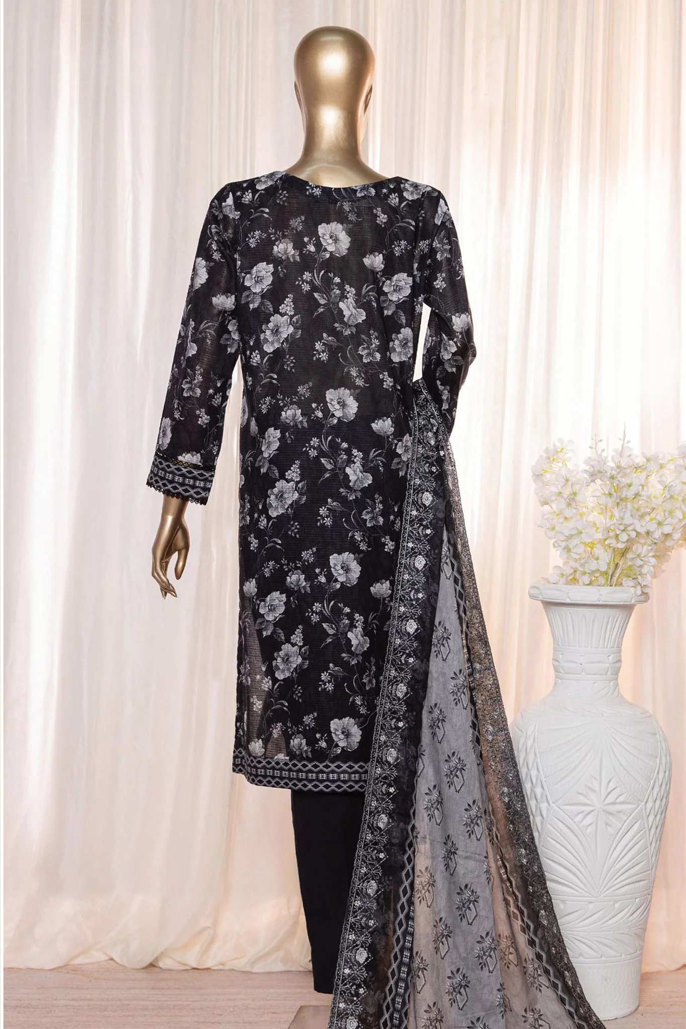 Rimjhim By HZ Unstitched 3 Piece Digital Printed Lawn Suit-REC-124 - Image 3