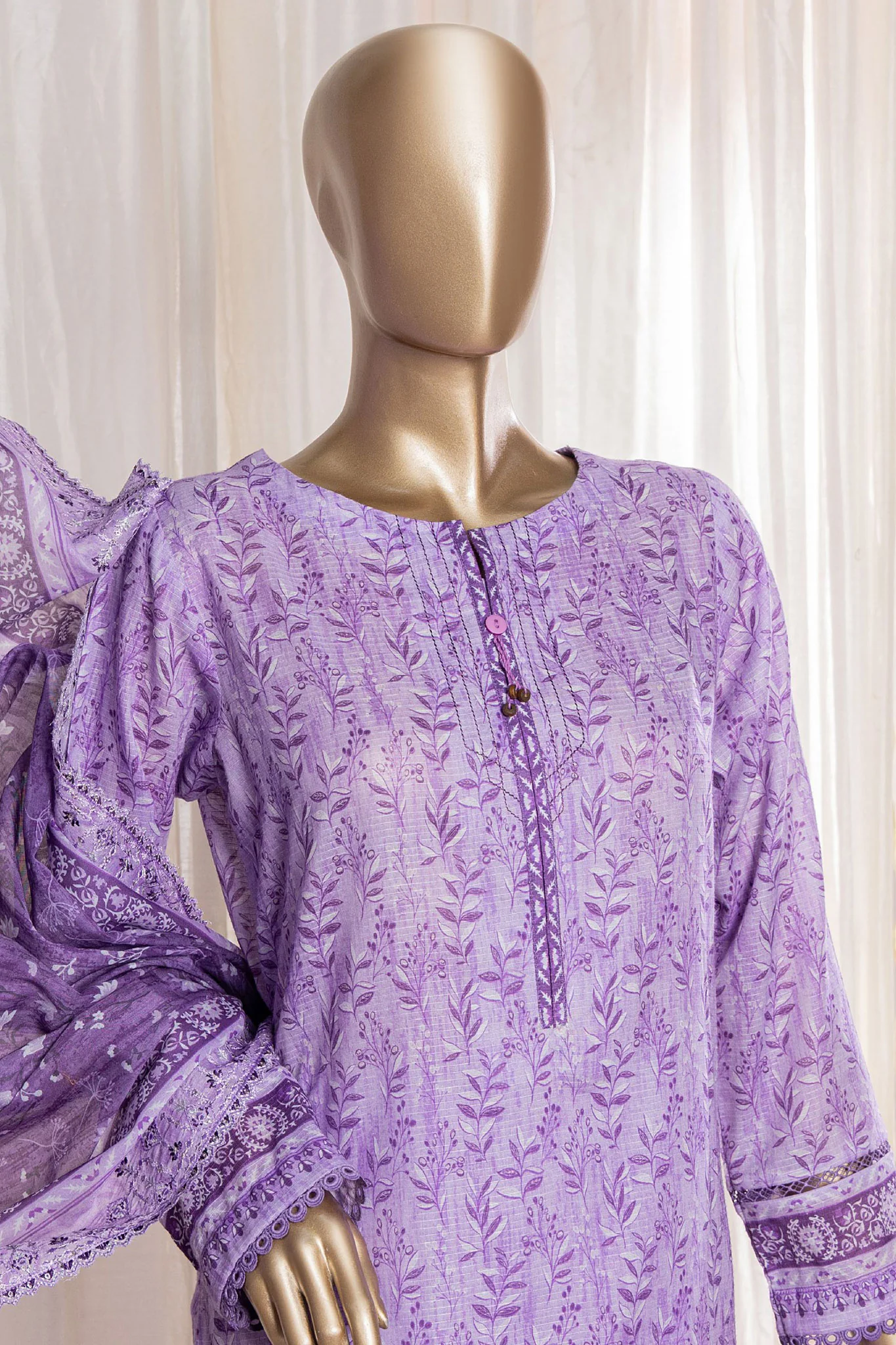 Rimjhim By HZ Unstitched 3 Piece Digital Printed Lawn Suit-REC-127 - Image 2