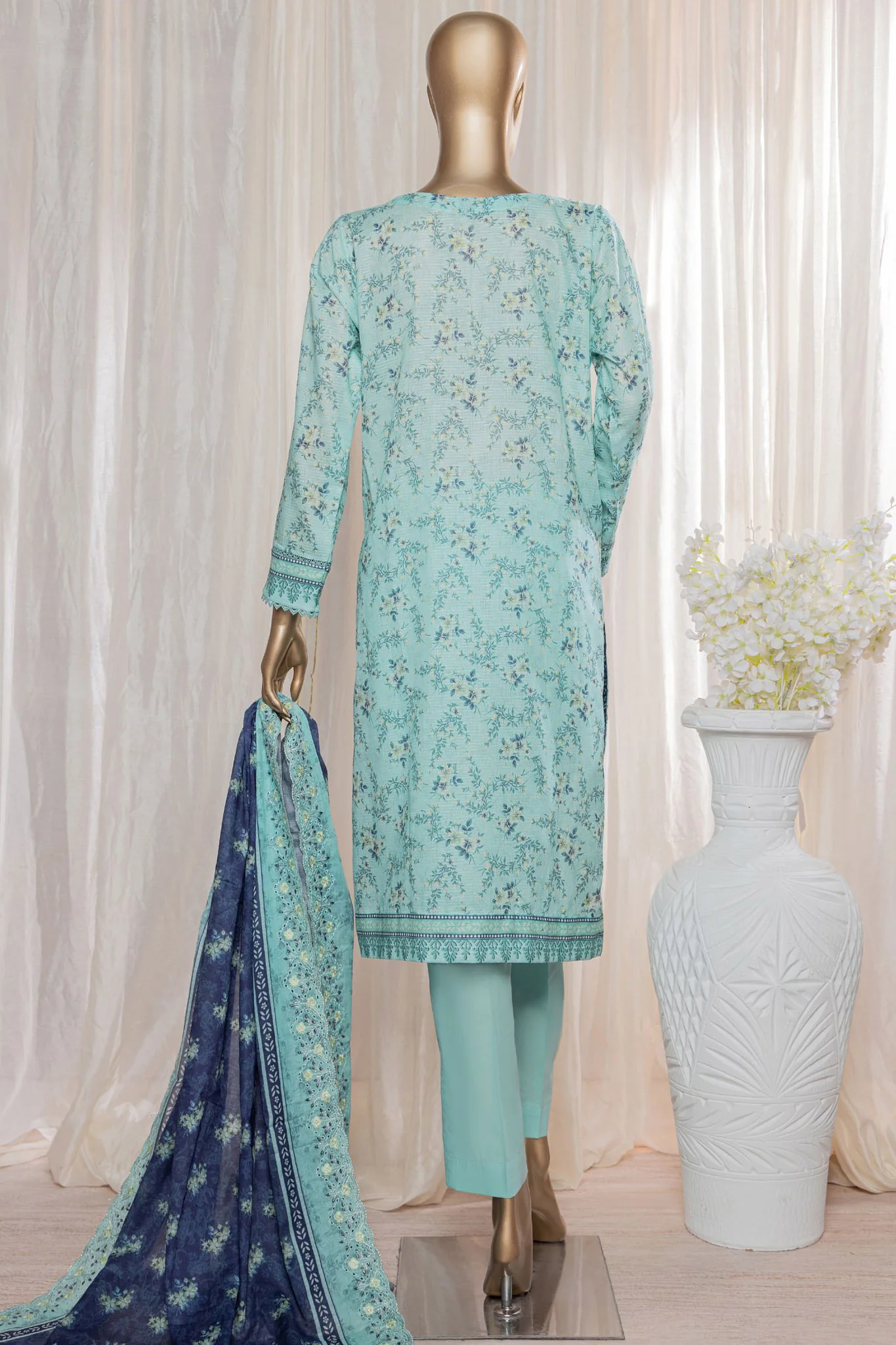 Rimjhim By HZ Unstitched 3 Piece Digital Printed Lawn Suit-REC-130 - Image 3