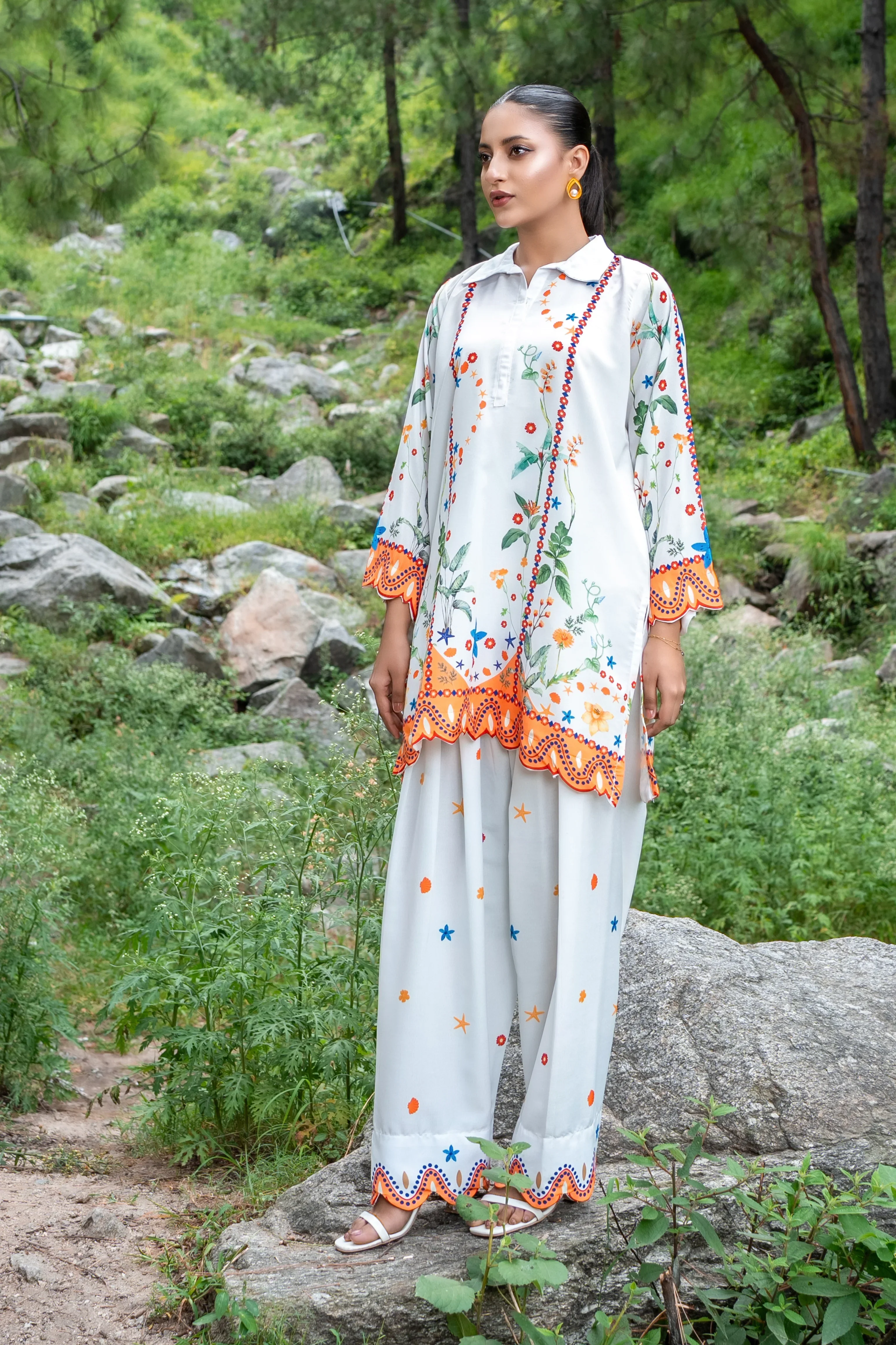 Dhaga Stitched Co Ords Summer Suit-Rita - Image 6