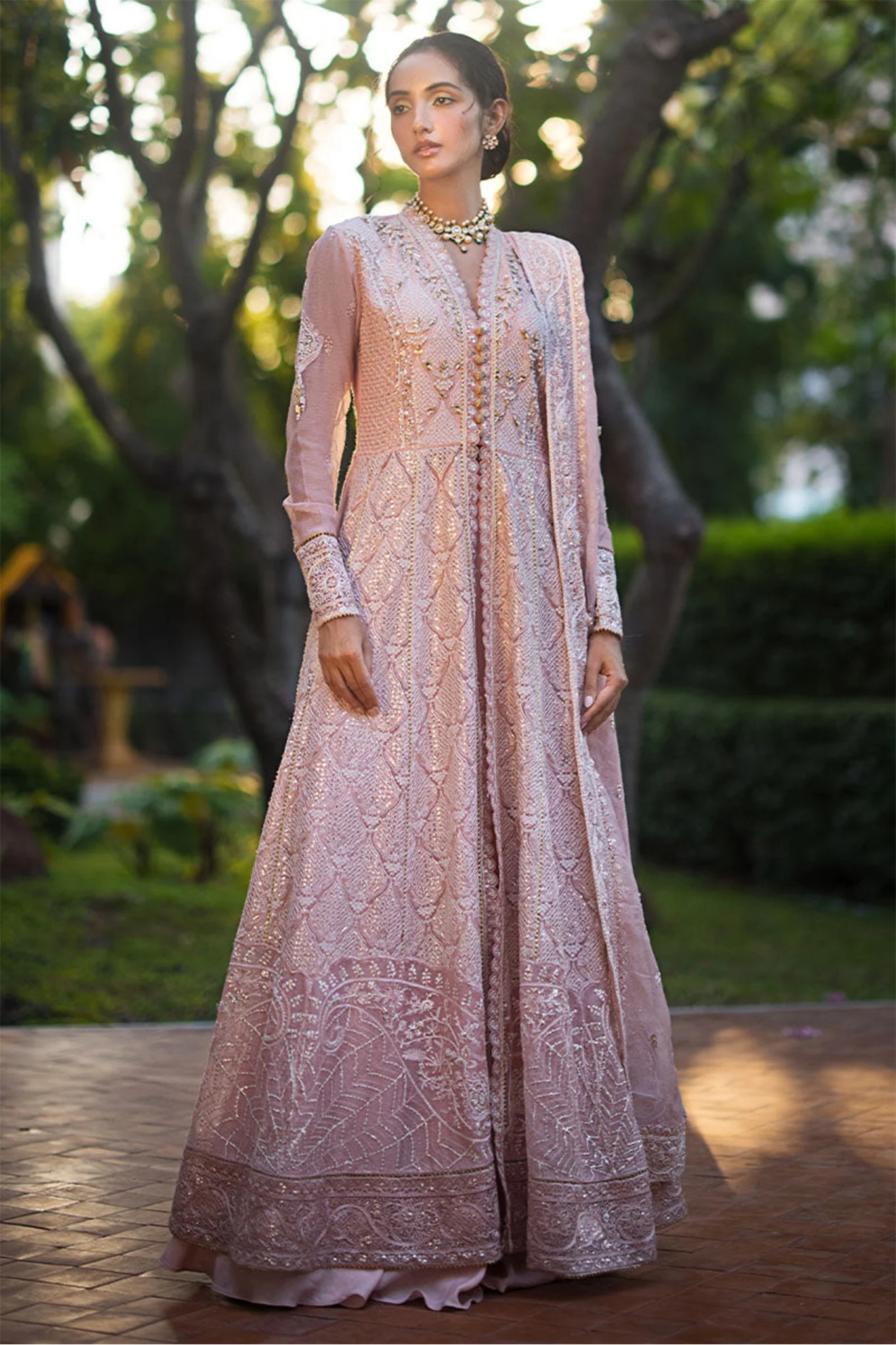 Roohi By Mushq Unstitched 3 Piece Luxury Formals Suit-107-Aanya - Image 3