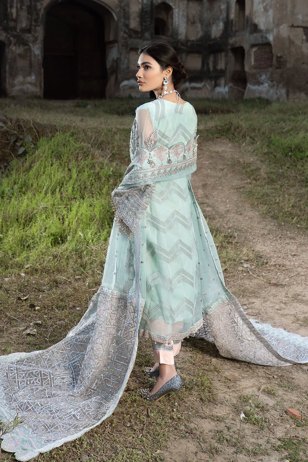 Zarposh Unstitched 3 Piece Formals Collection-Roohi-06 - Image 2