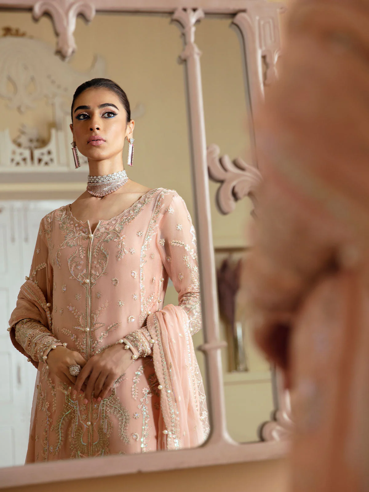 Gulaal Unstitched 3 Piece Emb Chiffon Vol-01 Suit-Rosalie GL-EC-23V1-03 - Image 3