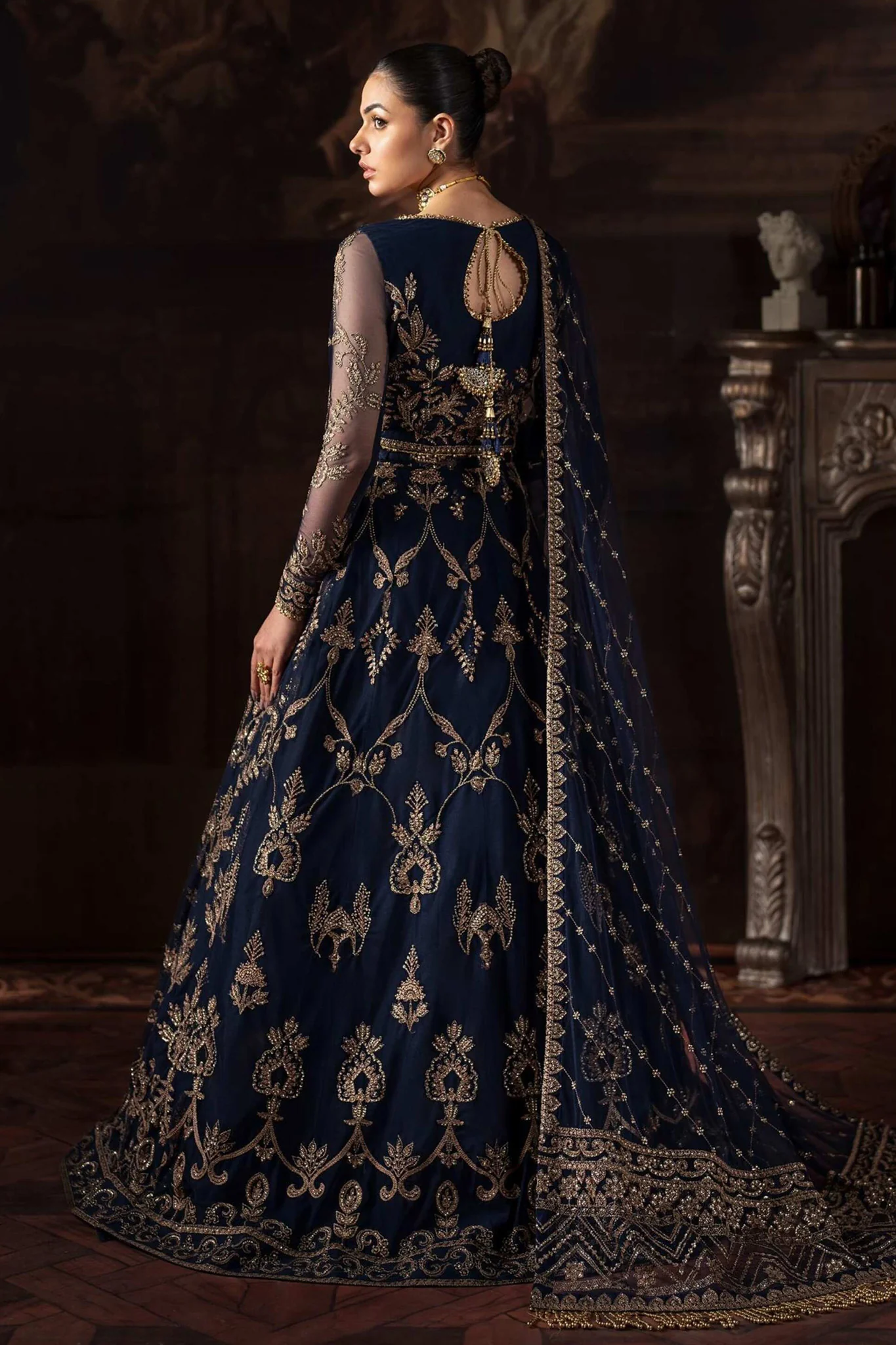 Rouge By Zarif Unstitched 3 Piece Luxury Wedding Formals Suit-ZRW-04-Lavinia - Image 3
