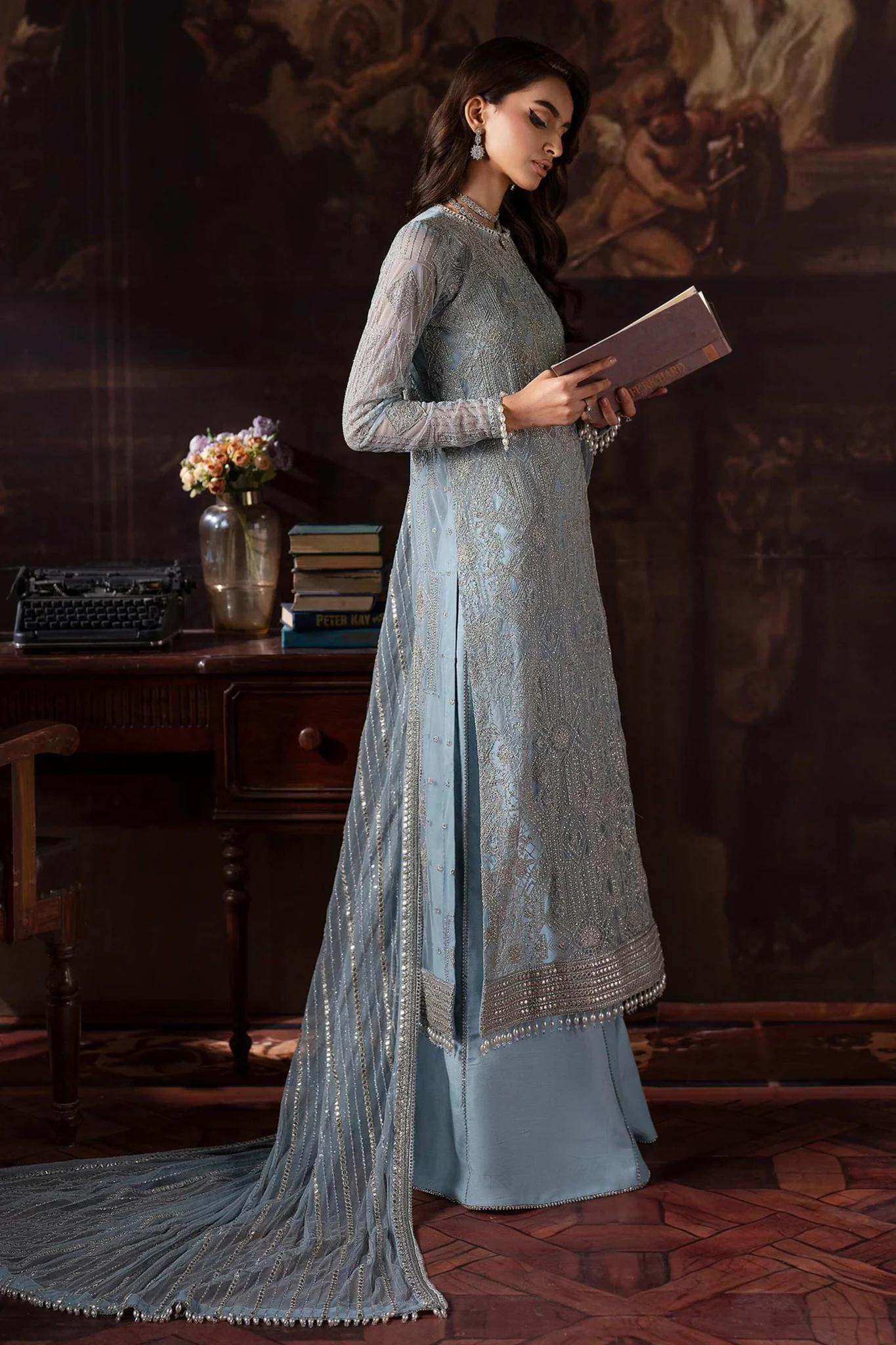 Rouge By Zarif Unstitched 3 Piece Luxury Wedding Formals Suit-ZRW-07-Cynthia - Image 4