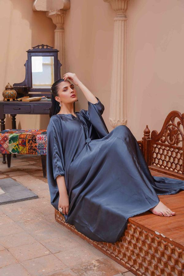 Zaib E Hoor Royal Silk Kaftan (Stitched) - Image 4