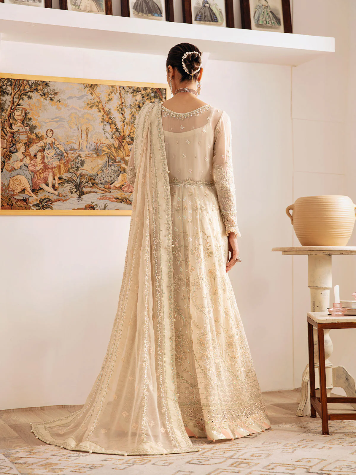 Gulaal Unstitched 3 Piece Emb Chiffon Vol-01 Suit-Royale GL-EC-23V1-01 - Image 2