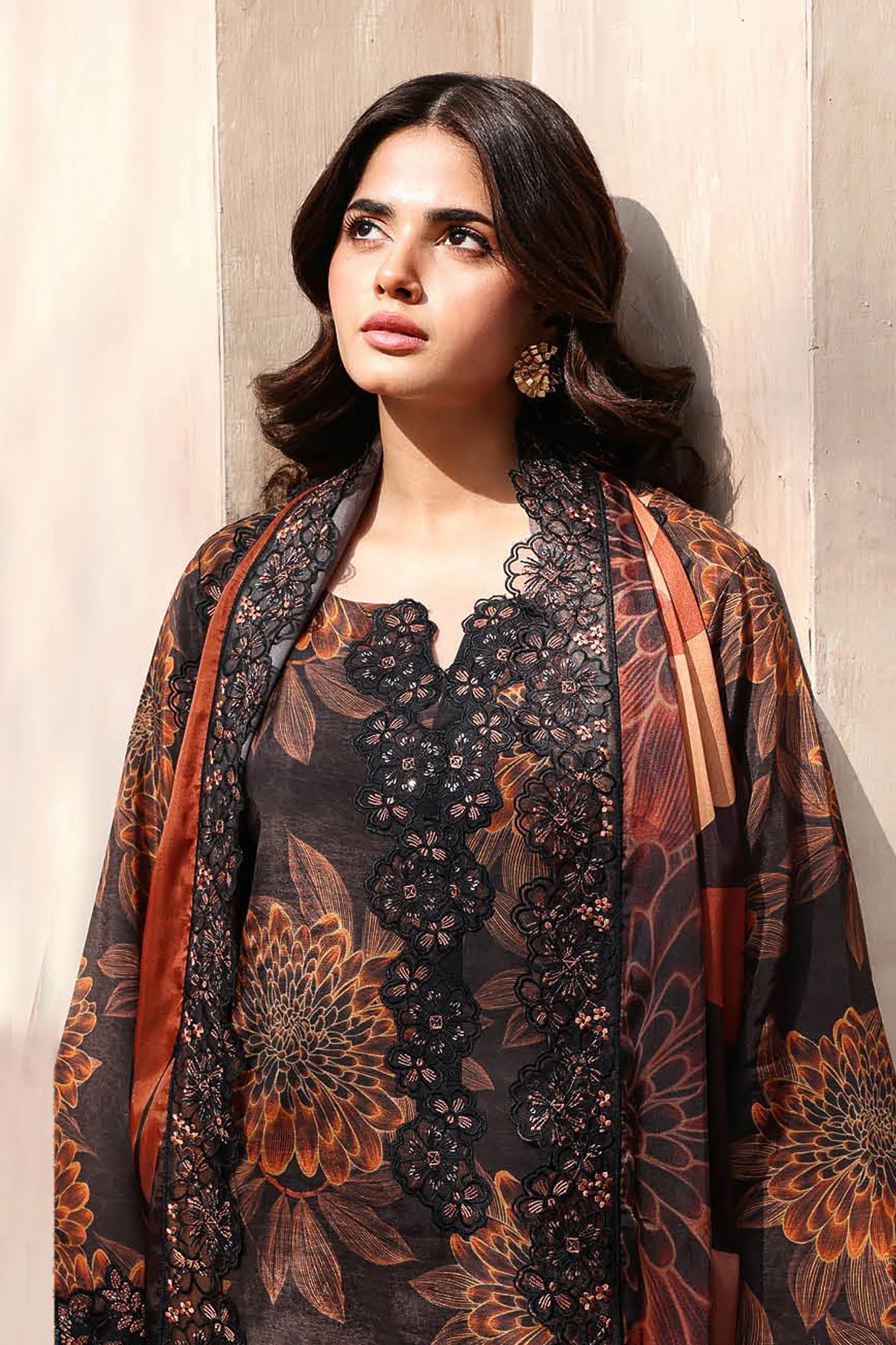 Naqsh By Ramsha Unstitched 3 Piece Emb Rawsilk Suit-RS-02 - Image 2