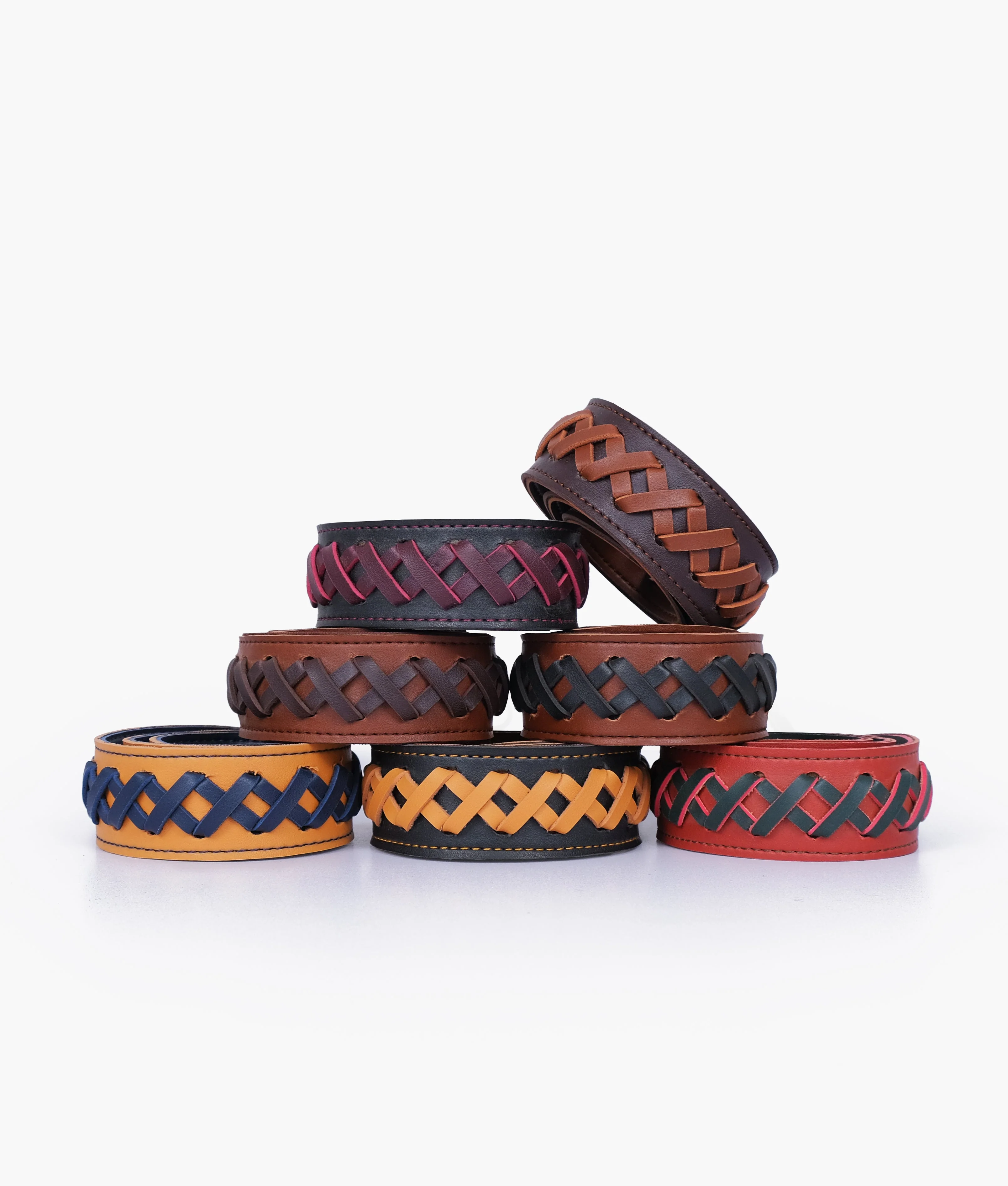 RTW Creation - Brown and black zig-zag weave strap add-on - Image 2
