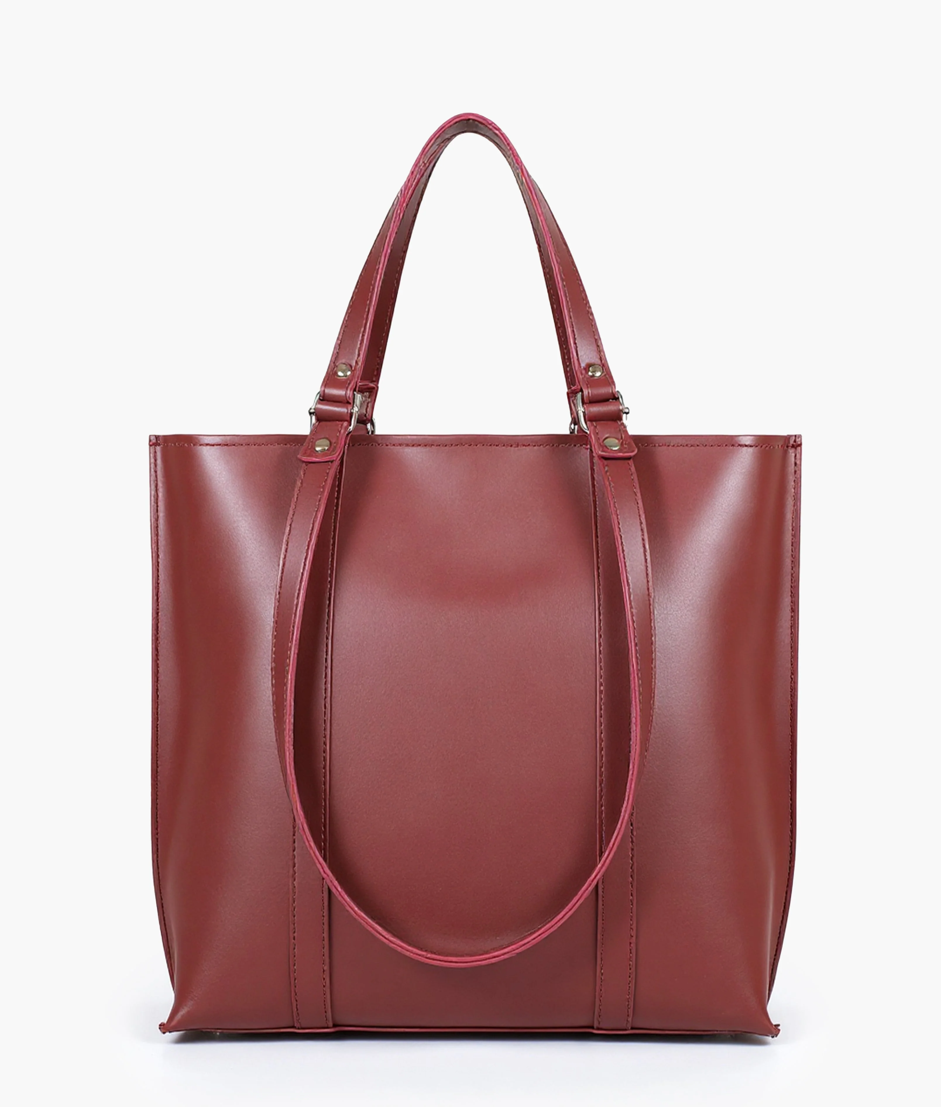 RTW Creation - Burgundy double-handle tote bag - Image 4