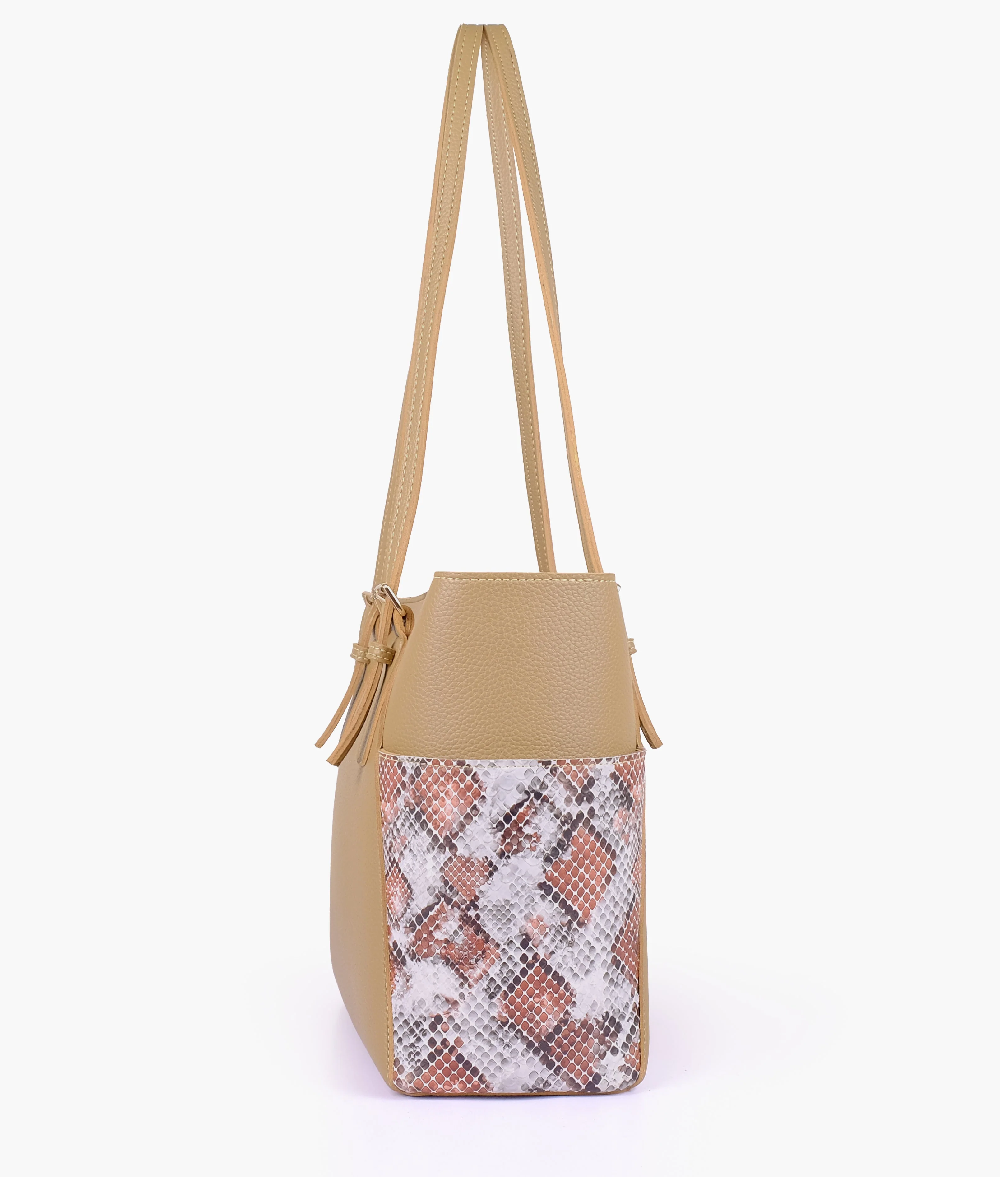 RTW Creation - Coffee double pocket tote - Image 3