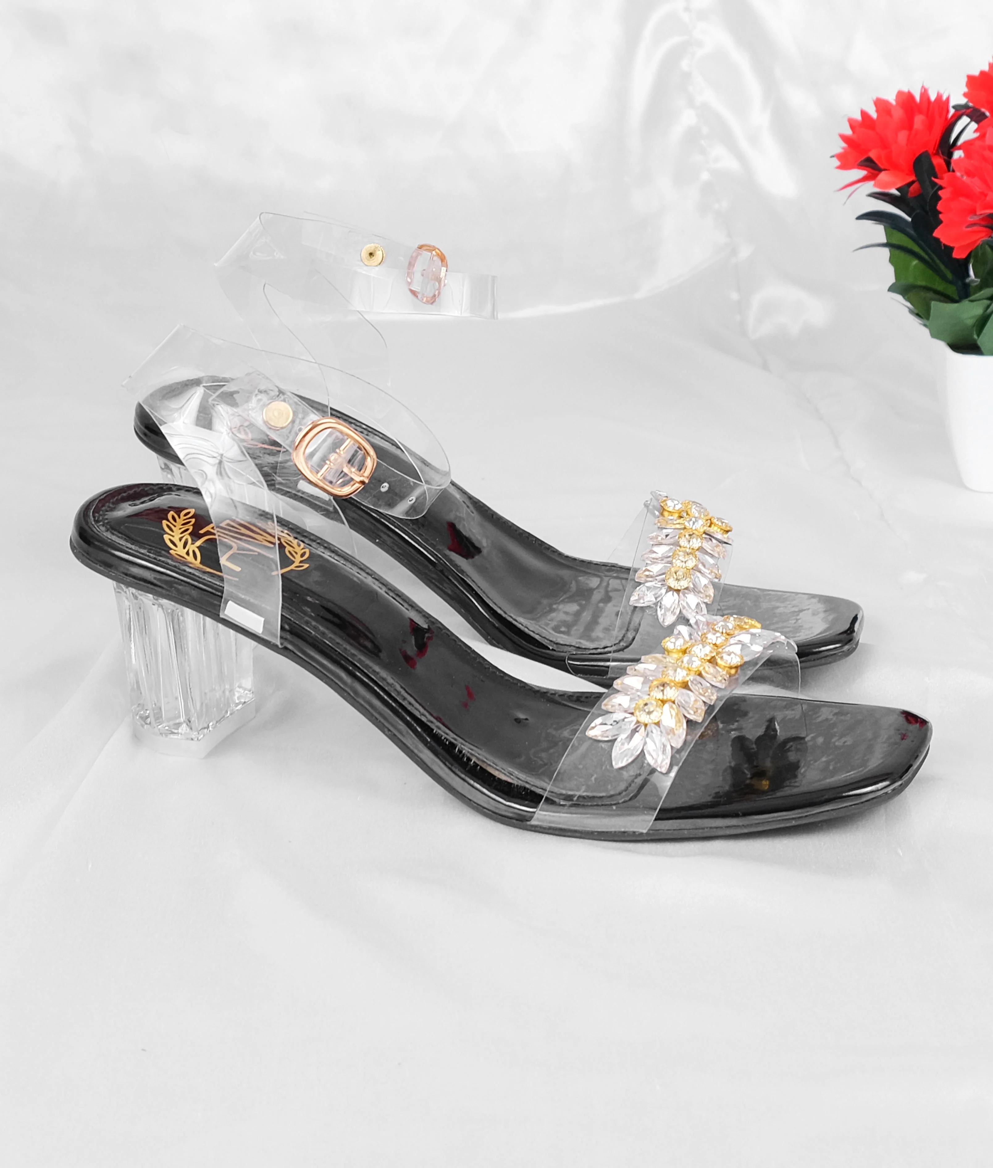 RTW Creation - Crystal black heels - Image 2
