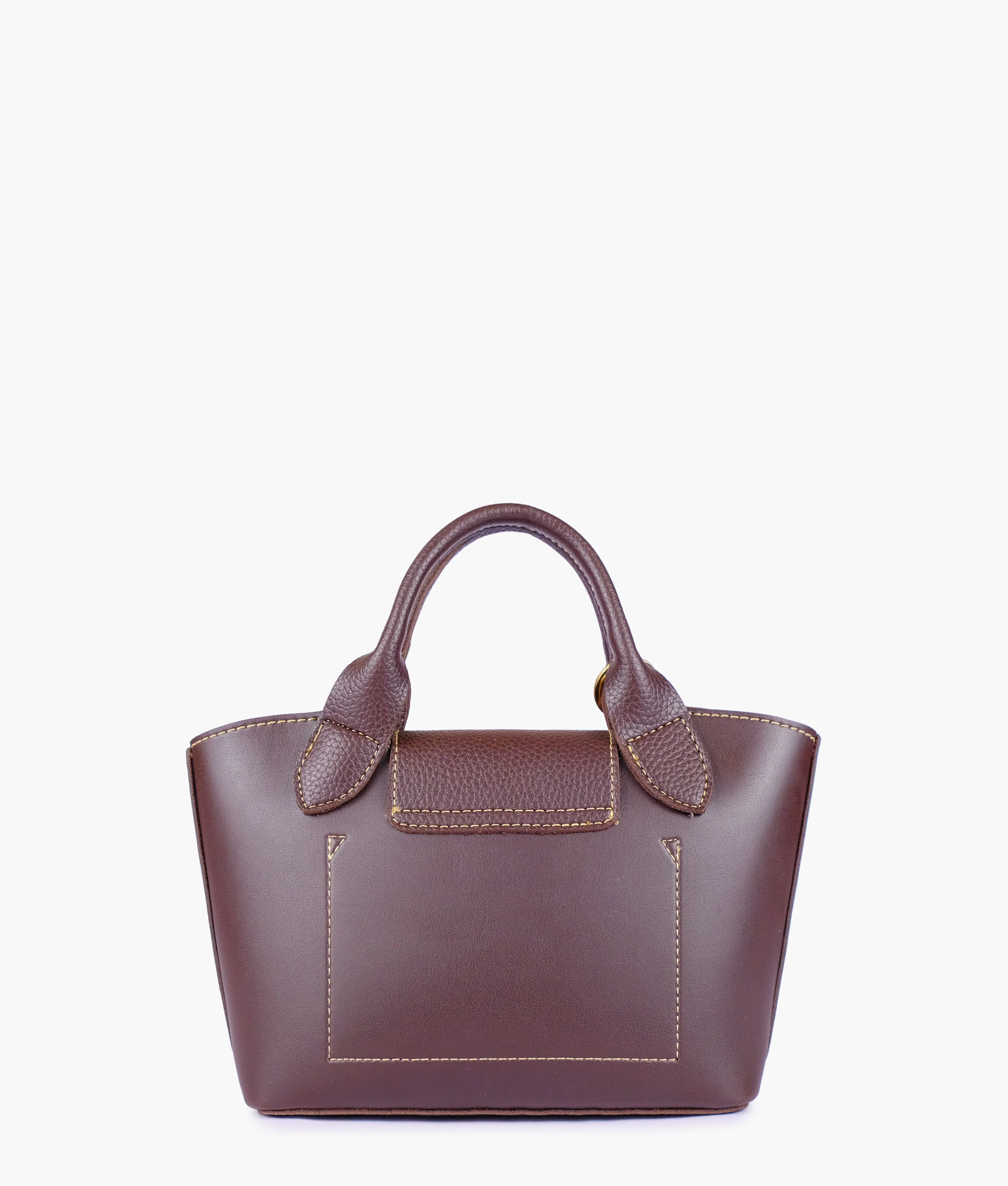 RTW Creation - Dark brown mini top-handle tote bag - Image 4