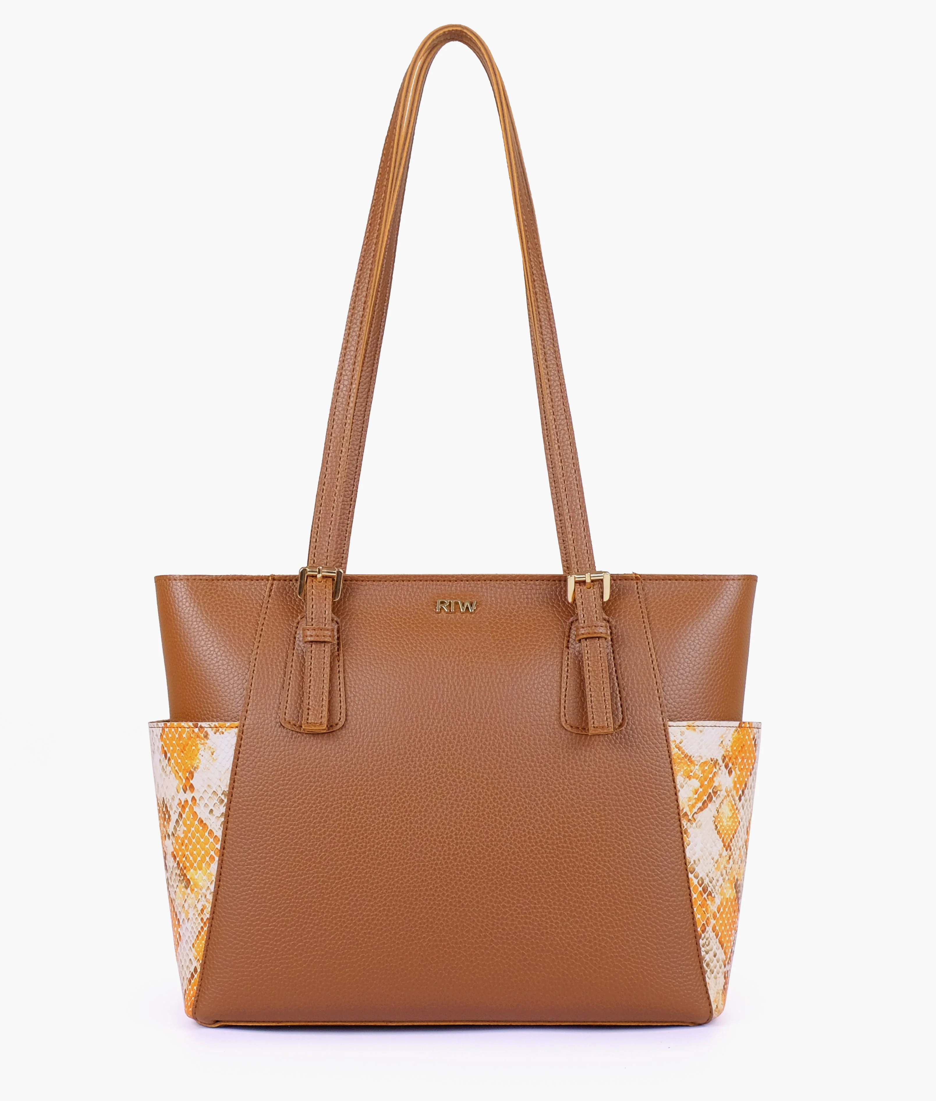 RTW Creation - Horse brown double pocket tote - Image 2