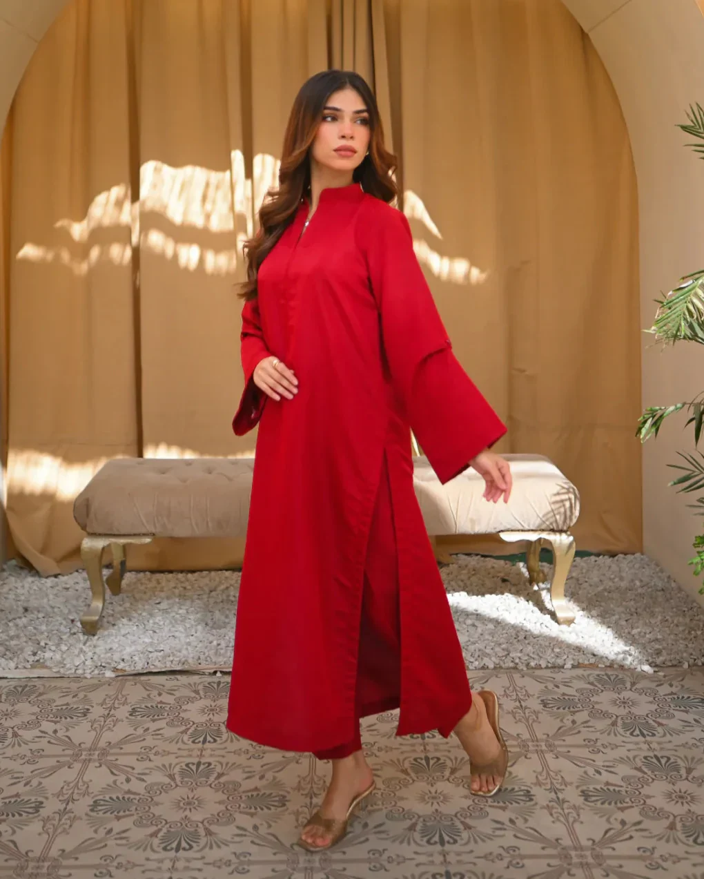 Zauk Stitched 2 Piece Collection-Ruby - Image 3