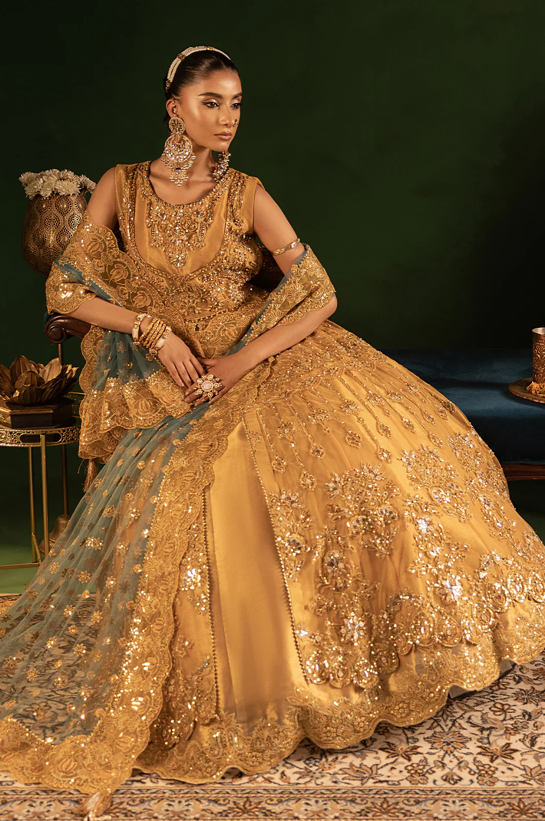 Onora by Diara Couture Unstitched 3 Piece Wedding Suit-RYEAN - WC-2-05 - Image 6