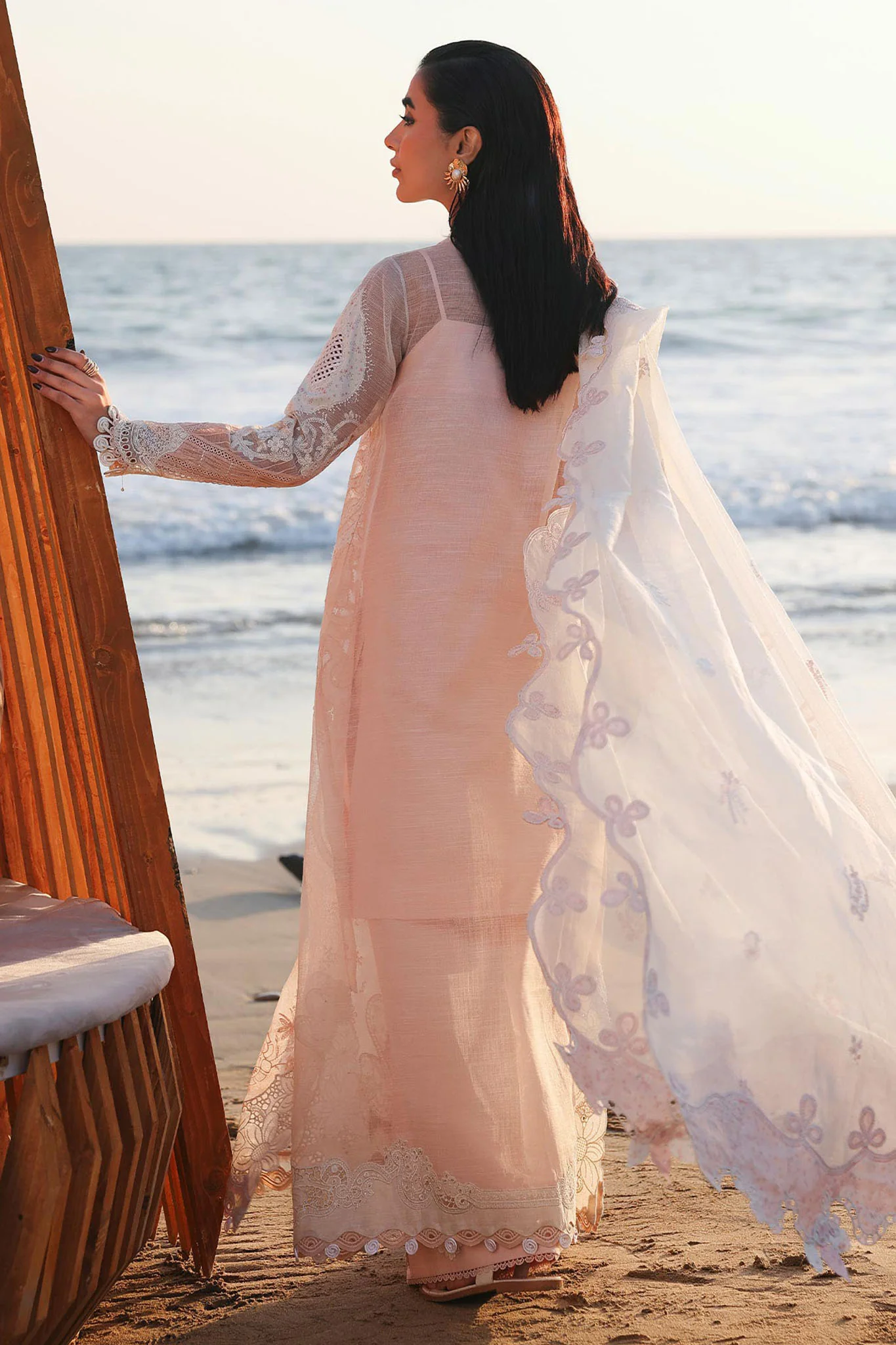 Sahil By Qalamkar Unstitched 3 Piece Luxury Lawn Suit-SA-06-Mahur - Image 3