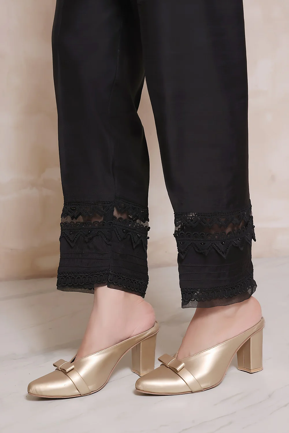 Sada Bahar Lakshiya Stitched Bottom Eid Edition-TR-2301-Black - Image 2