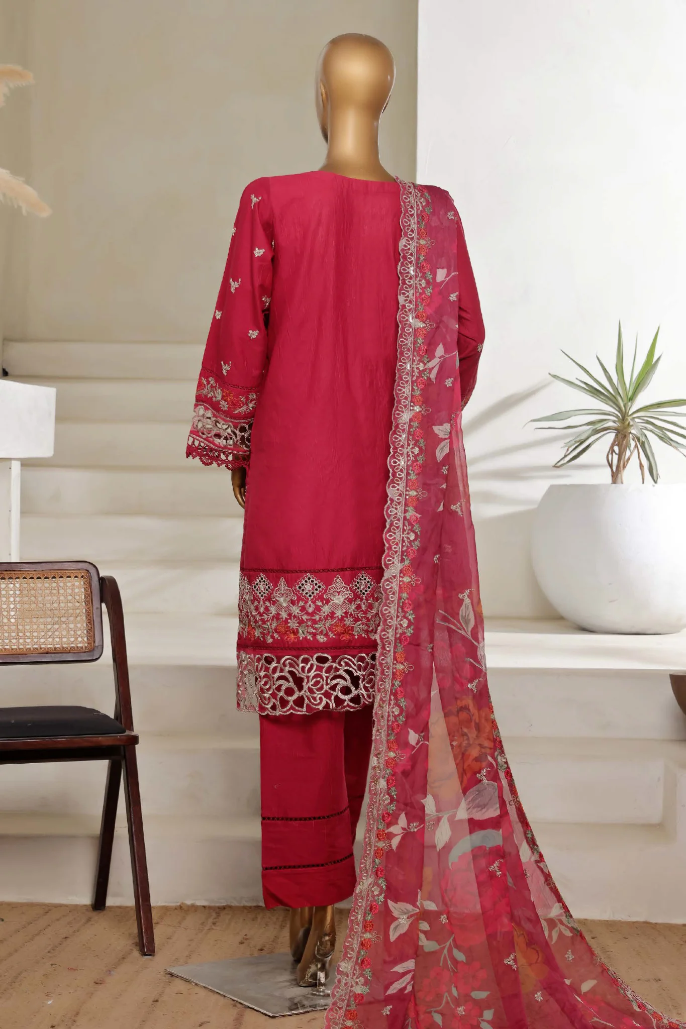 Sada Bahar Stitched 3 Piece Luxury Emb Spring Vol-05 Suit-MK-32-Atishi - Image 3