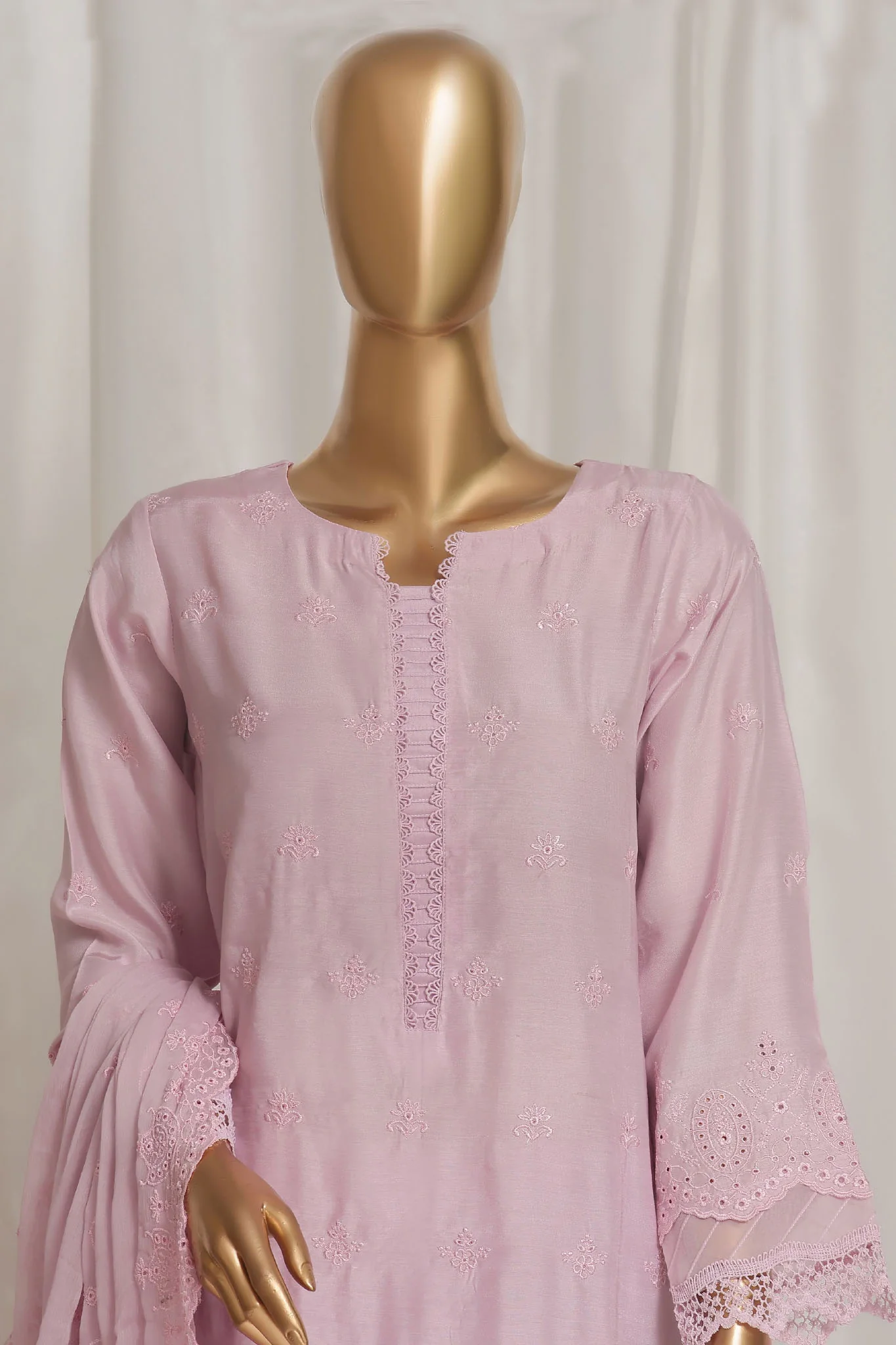 Sada Bahar Stitched 3 Piece Luxury Emb Viscose Silk Vol-02 Suit-VCK-ED-Lilac - Image 2
