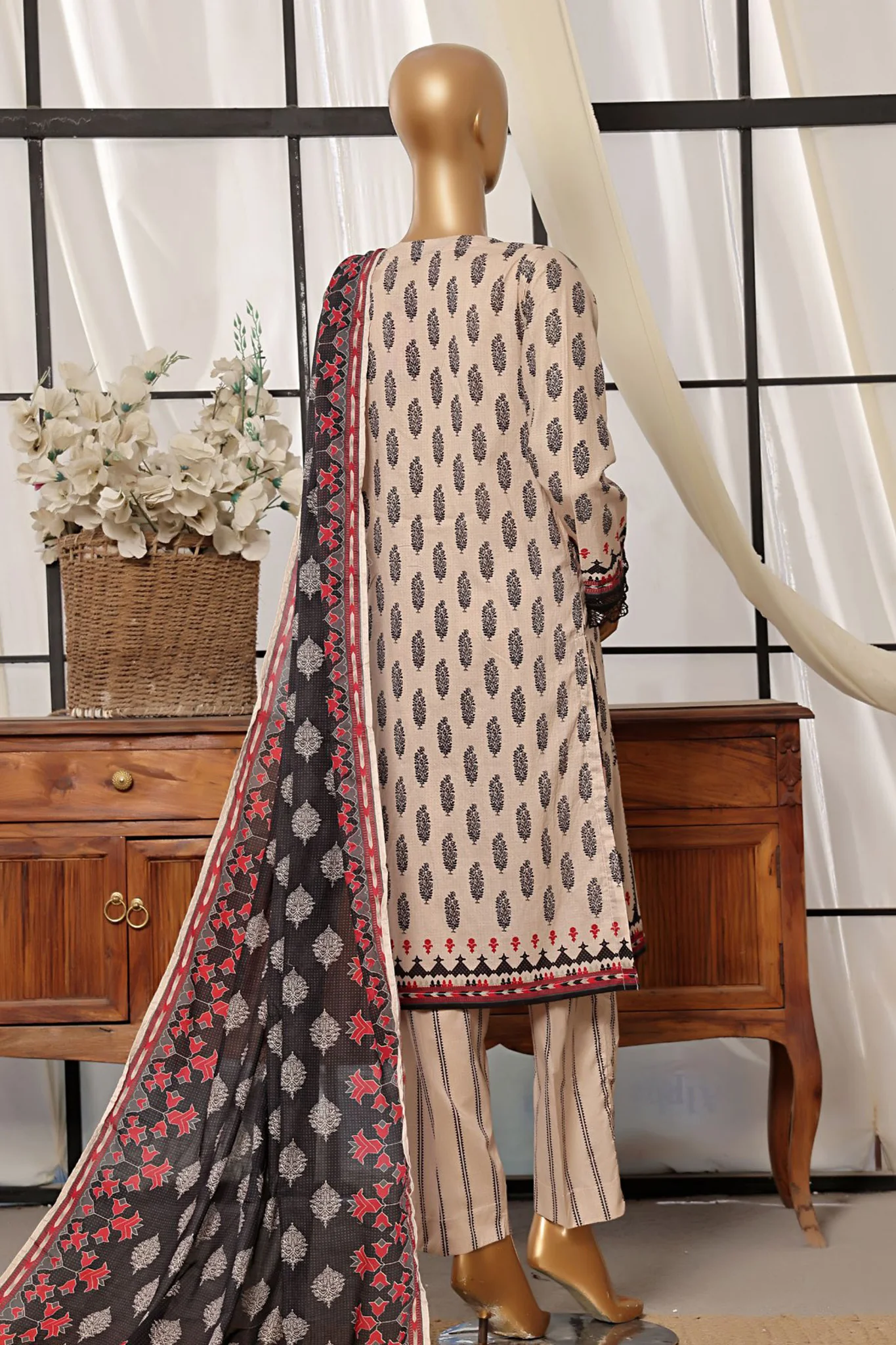 Sada Bahar Stitched 3 Piece Printed Lawn Vol-07 Suit-D-2514-Skin - Image 2