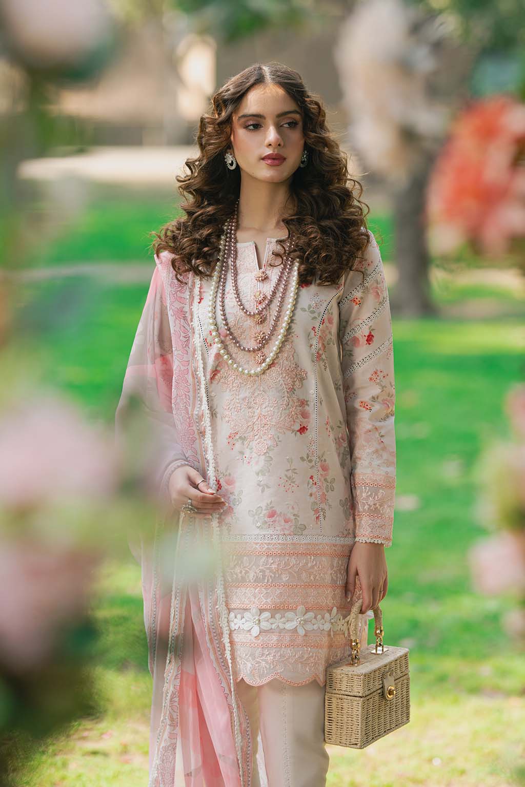 Nature Whispers By Meeral Unstitched 3 Piece Lawn Suit-SAHAR - Image 5