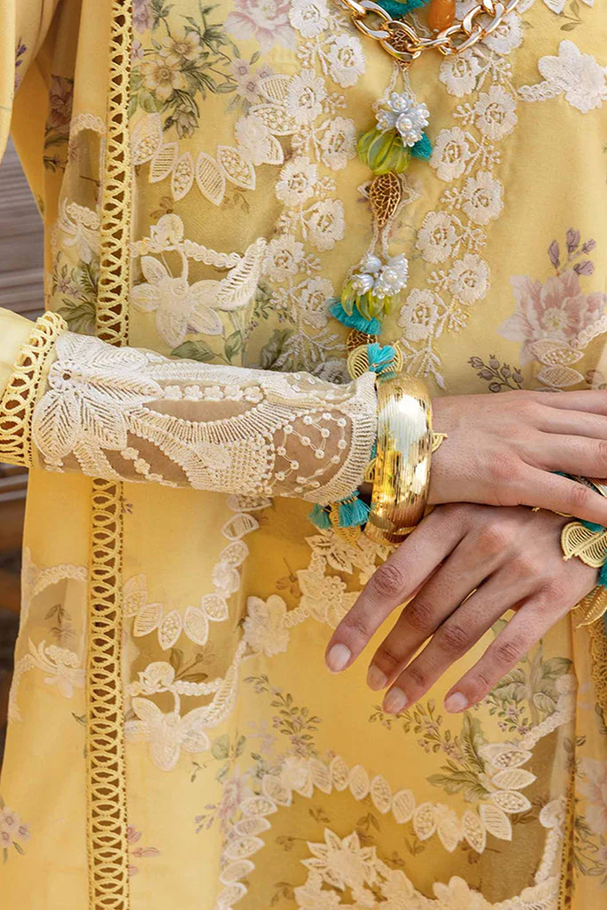 Saira Shakira Unstitched 3 Piece Luxury Lawn Suit-SERENA-A - Image 4