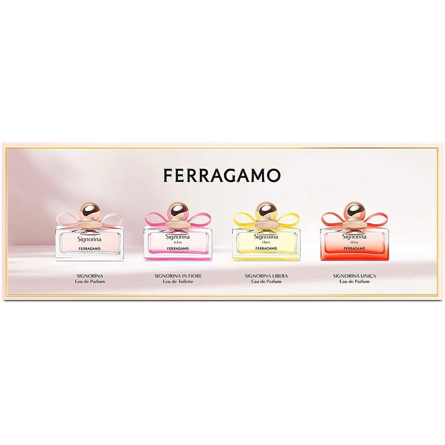 Salvatore Ferragamo For Women Mini Set Unica Edp 5Ml+Libera Edp 5Ml+In Fiore Edp 5Ml+Perfum 5Ml