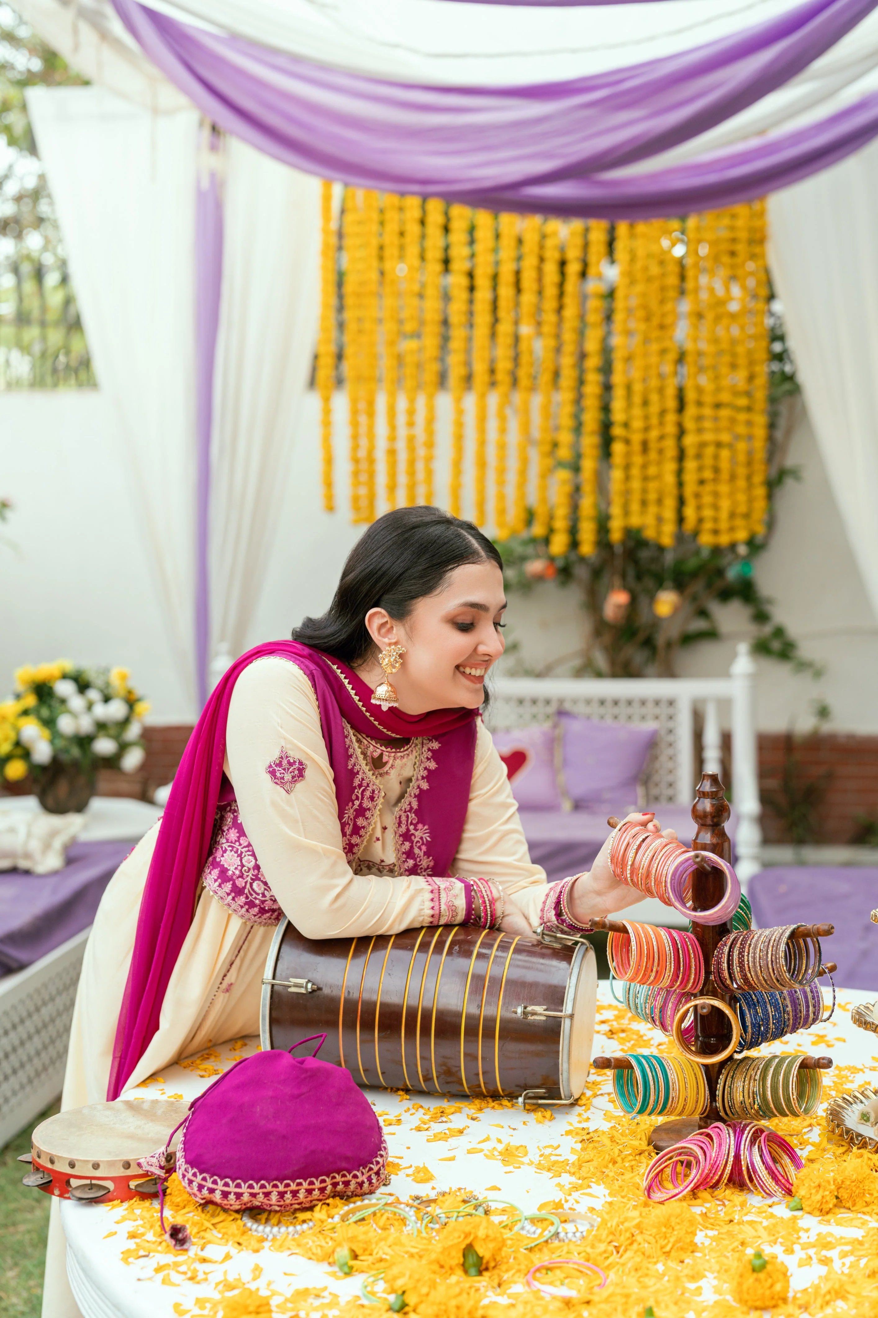Mehndi Lagai Omal By Komal Stitched 3 Piece Wedding Formals Suit-Samar - Image 5