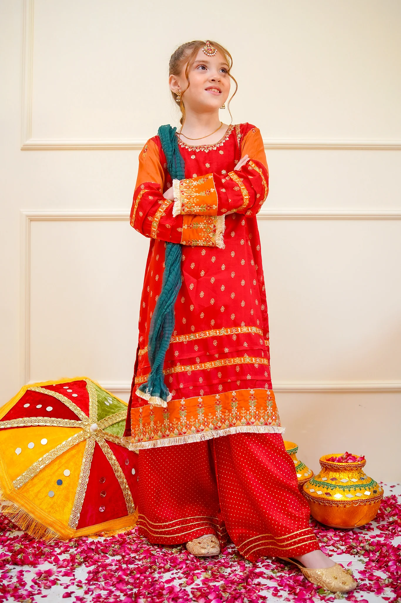 Sangeet By Shanzey Stitched 3 Piece Bari Eid Edit Suit-SHK-4505 - Image 4