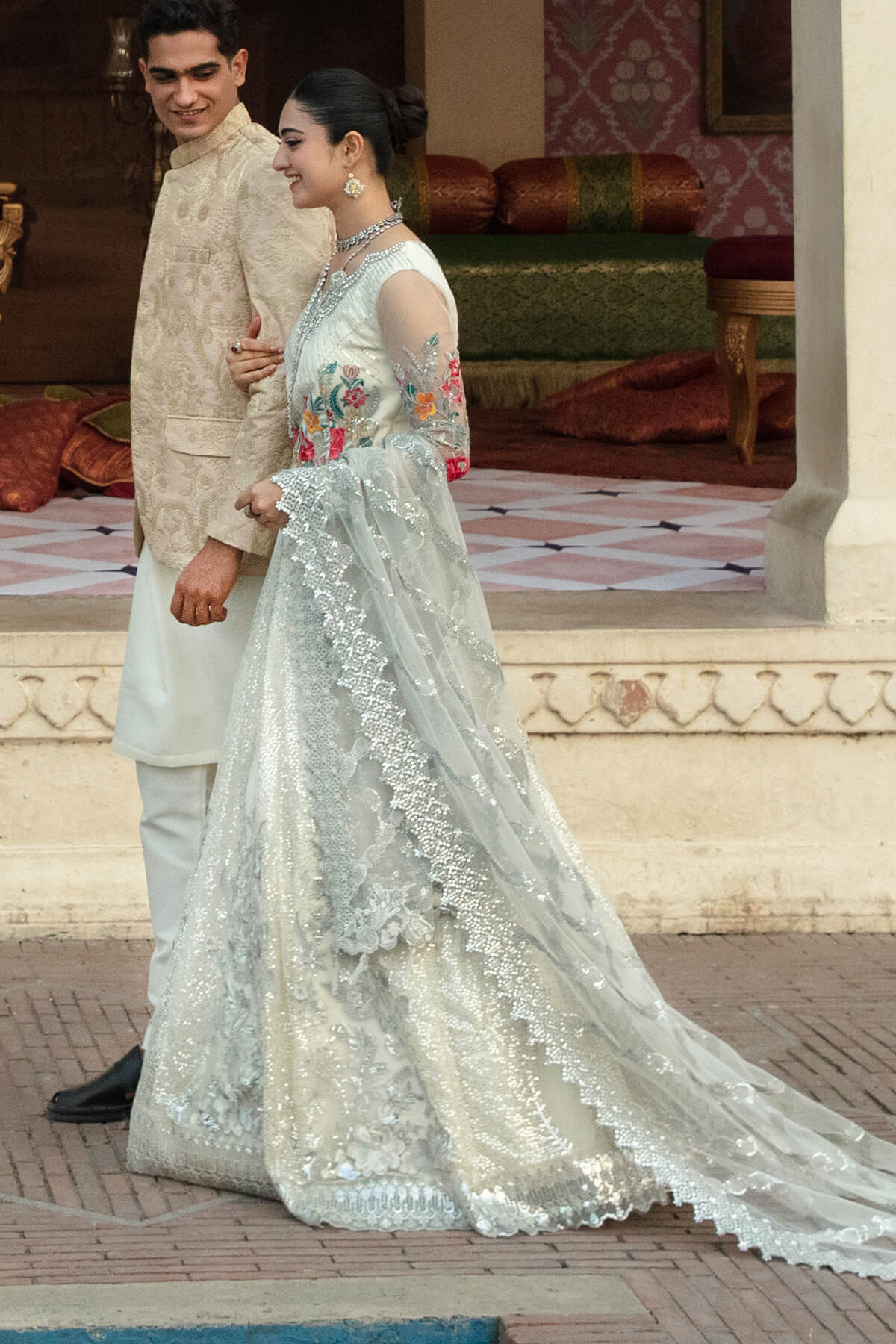 Imrozia Serene Unstitched 3 Piece Bridal Formals Suit-SB-13 Mehram - Image 3