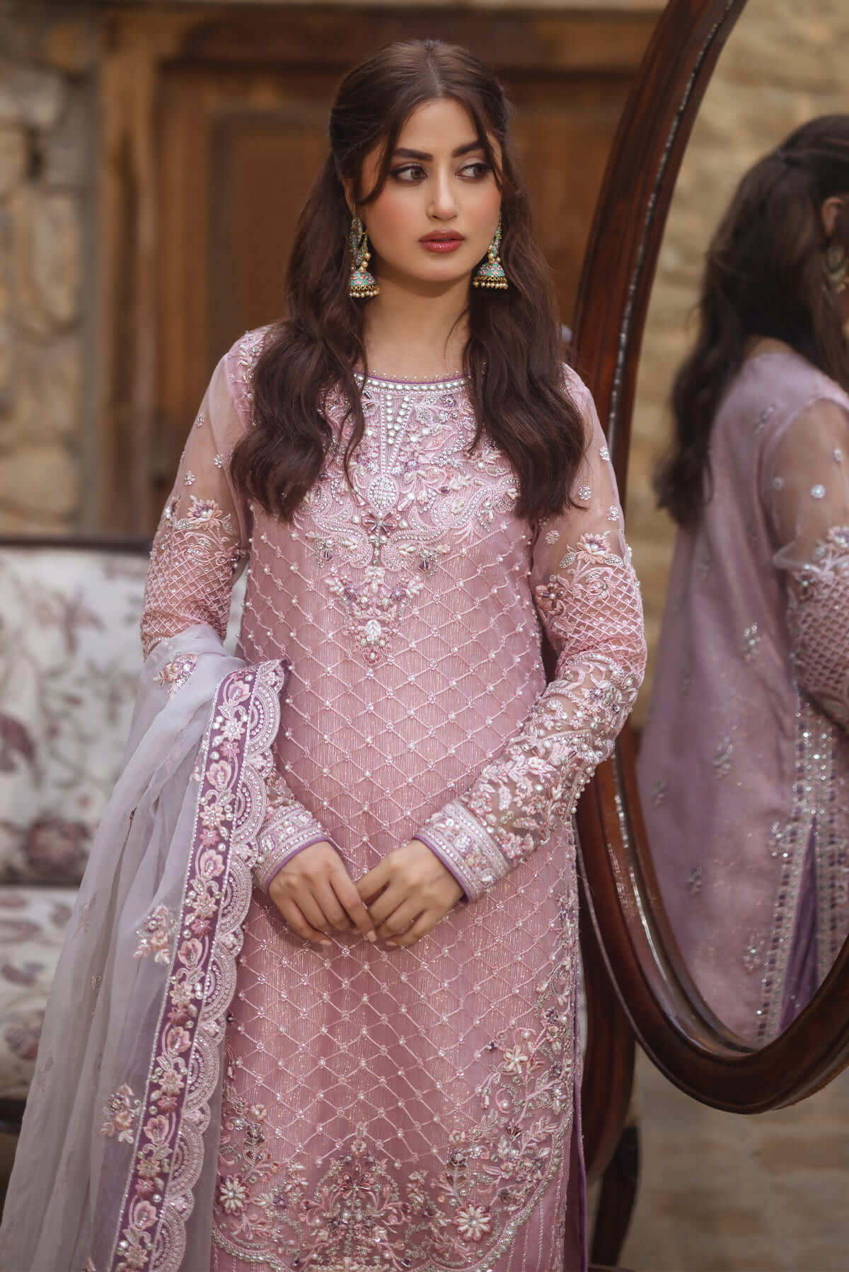 Imrozia Serene Unstitched 3 Piece Formals Suit-SB-31 Naqsh - Image 3