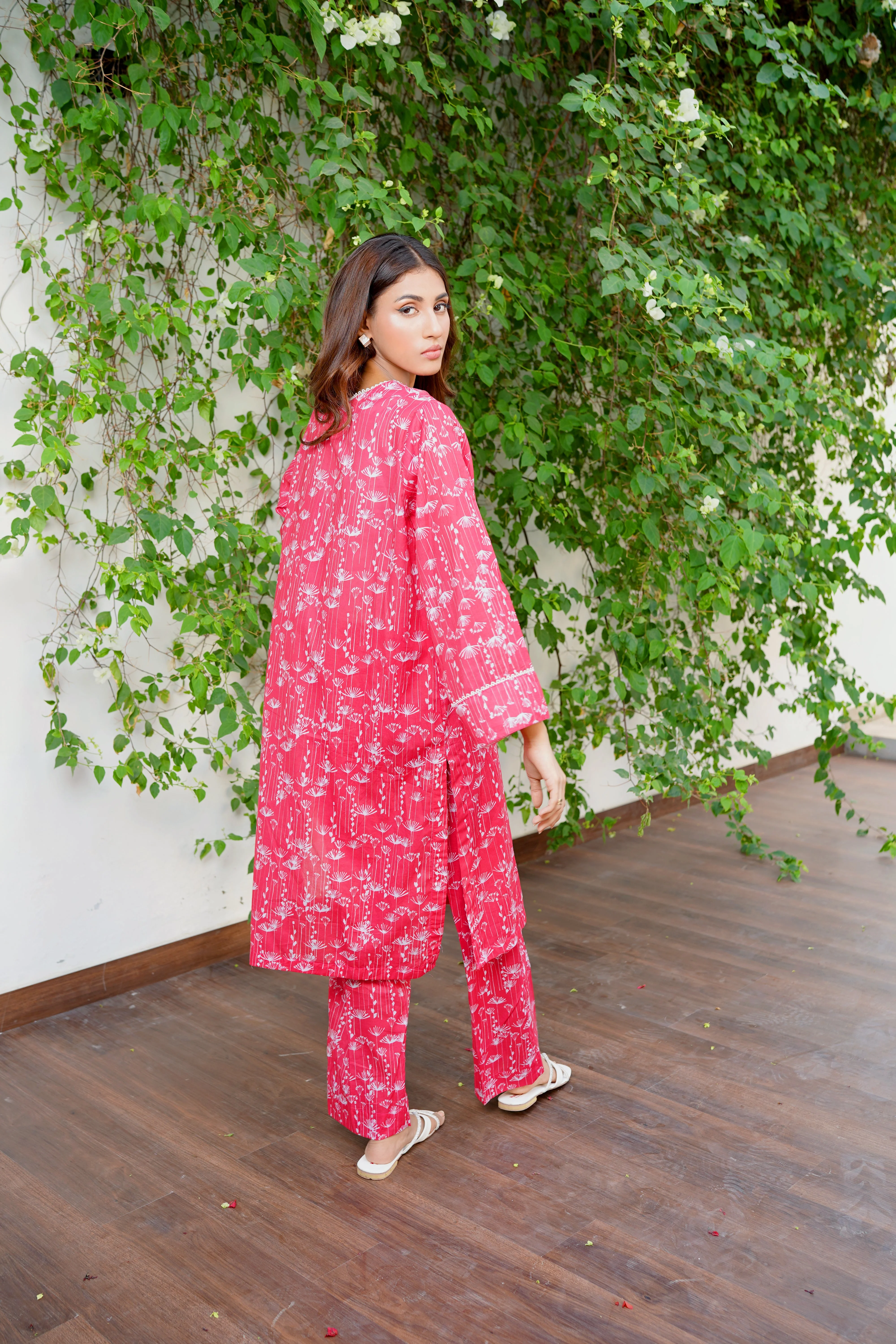 Amal Stitched 2 Piece Summer Lawn Collection-Scarlet - Image 4