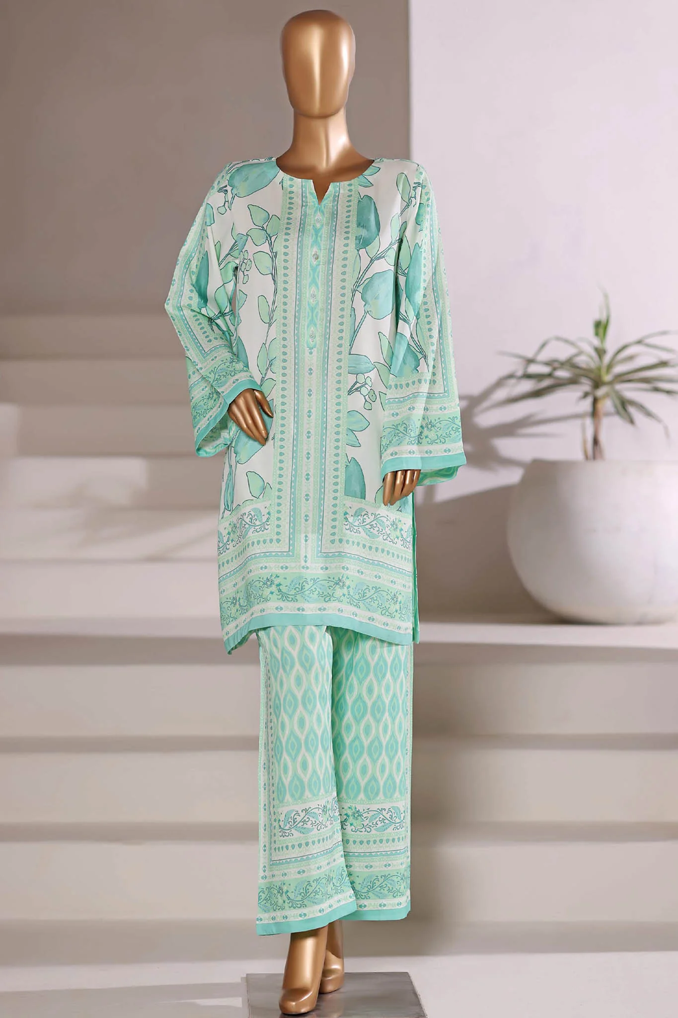 Sada Bahar Stitched 2 Piece Viscose Winter Vol-01 Suit-CV-624-Mint