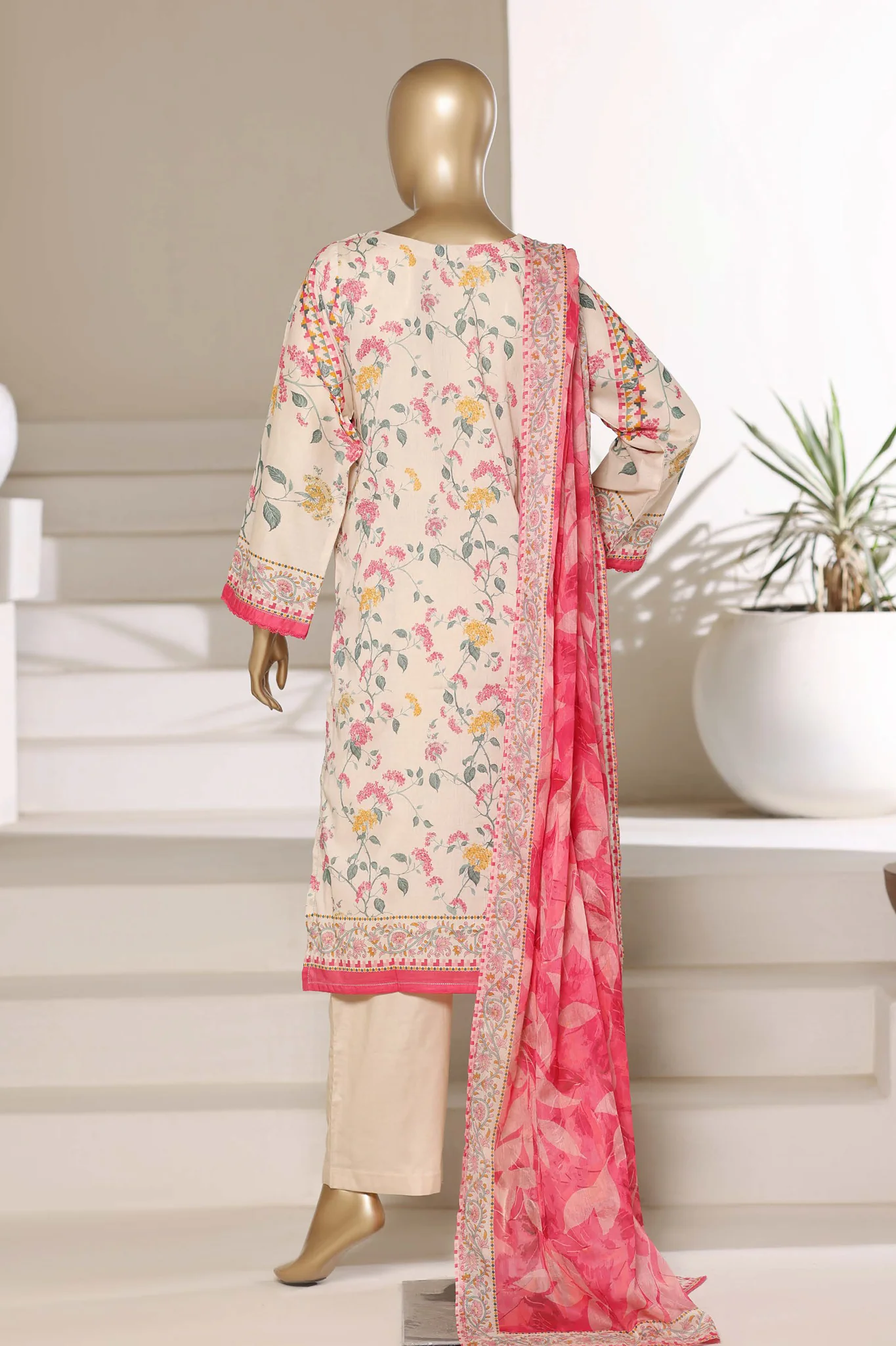 Sada Bahar Stitched 3 Piece Printed Lawn Vol-01 Suit-PR-4532 SKIN - Image 2