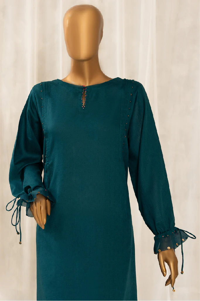 HZ Basics Stitched 2 Piece Solids Twinset Vol-01 Suit-SDJ-3P-T01-Teal - Image 2